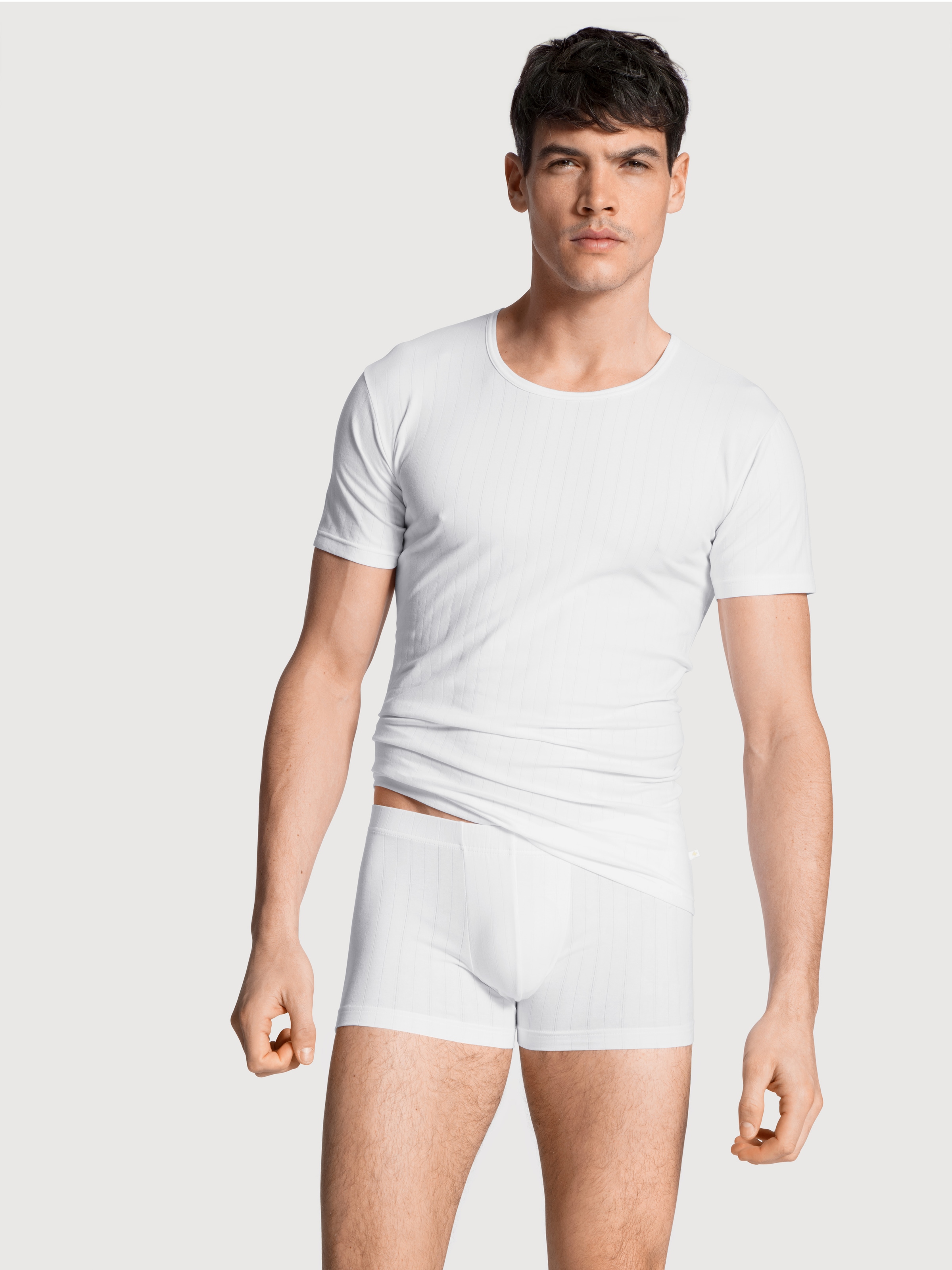 Image of CALIDA Kurzarmshirt "Pure&Style" Rundhals-Ausschnitt, Kurzarm, elastisch, Single Jersey