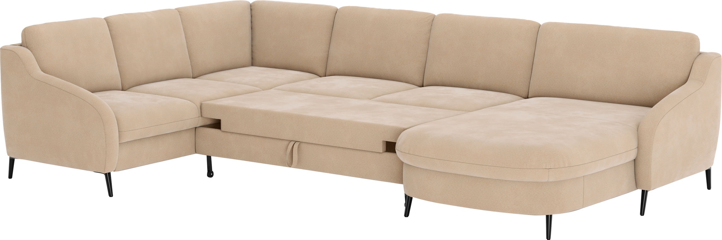 sit&more Wohnlandschaft »Soul U-Form«, wahlweise mit Bettfunktion und Bettkasten oder Schubkasten