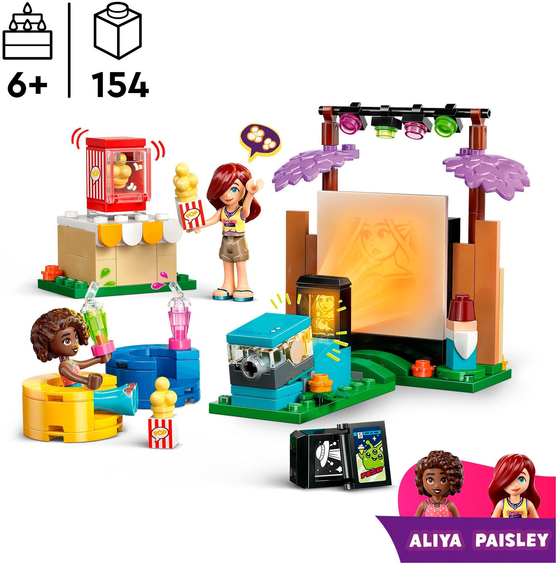 LEGO® Konstruktionsspielsteine »Filmabend mit Freunden (42642), LEGO Friends« Made in Europe