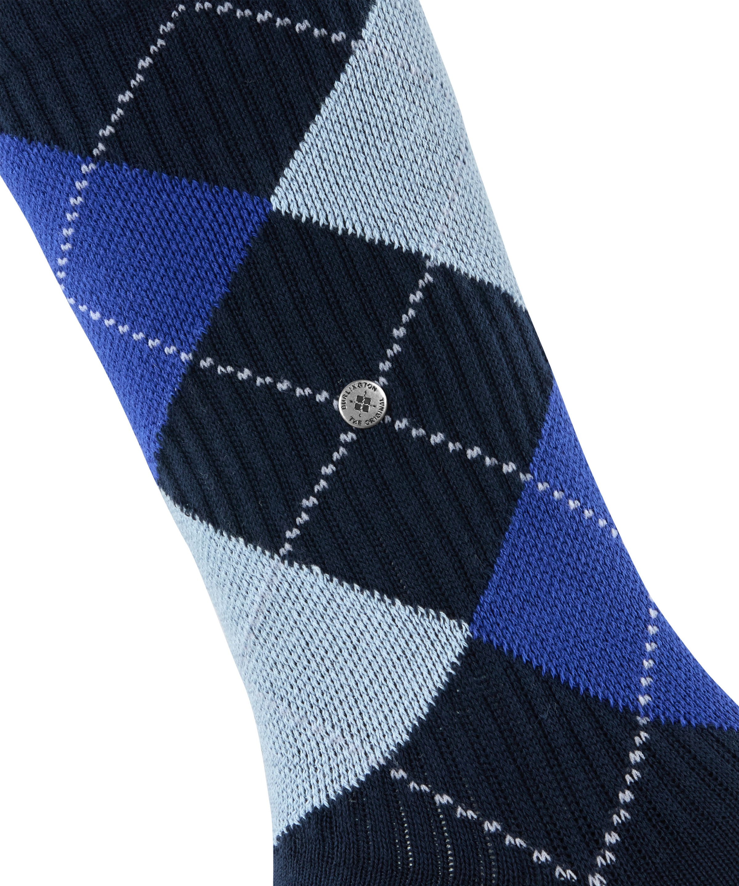 Burlington Socken »Rib Courtside« Einheitsgrösse 40-46, Argyle-Muster, feine Rippenstruktur