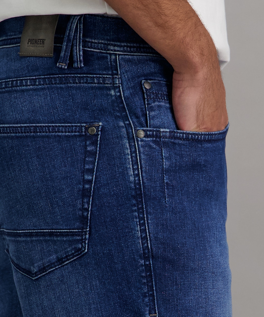 Pioneer Authentic Jeans Bermuda en jean »Bill« pantalon d'été avec équipement Megaflexx