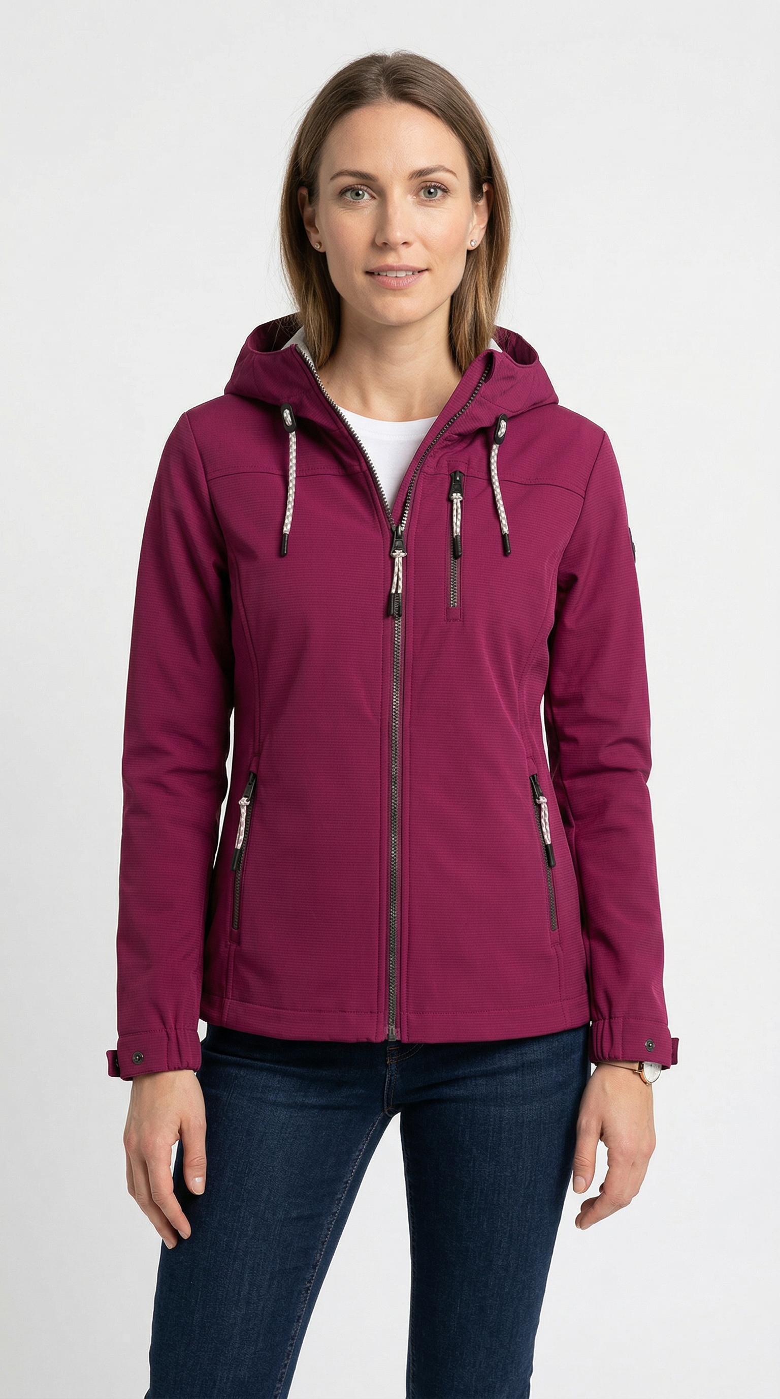 G.I.G.A. DX by killtec Veste softshell »GS 111 WMN SFTSHLL JCKT« avec capuche réglable, respirant, déperlant, coupe-vent