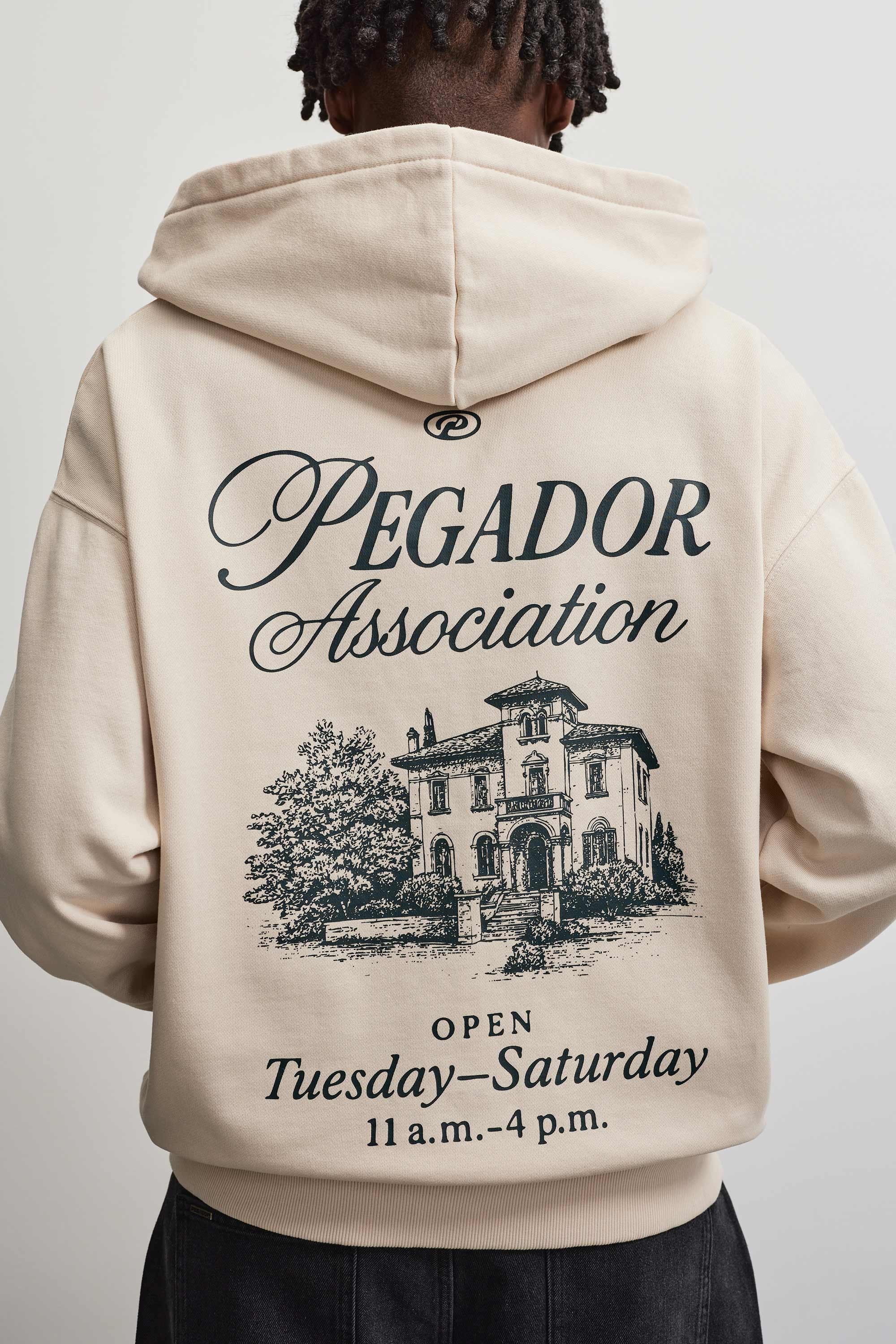 PEGADOR Sweat à capuche »Carloforte Oversized Sweat Jacket« Mélange de coton, coupe oversize