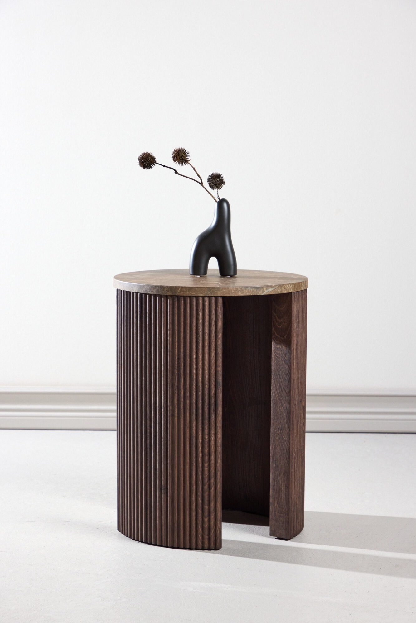 Image of Venture Home Beistelltisch "Bristol, kompakter runder Beistelltisch, modern & vielseitig, Ø 40 cm" Ablagetisch, MDF, rund, schmal, hoch, dezent, klar