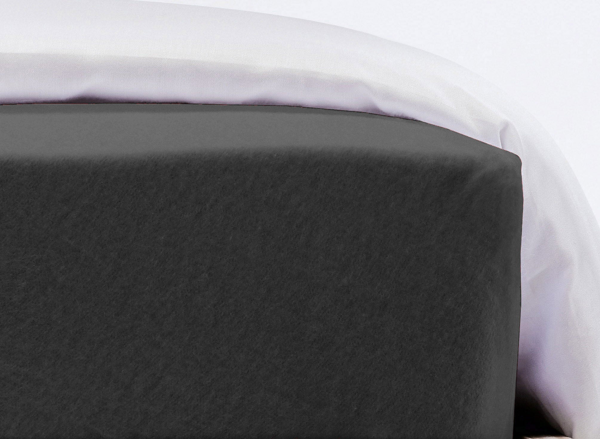 fleuresse Draps de lit »Flauschjersey« en coton, drap-housse, qualité premium