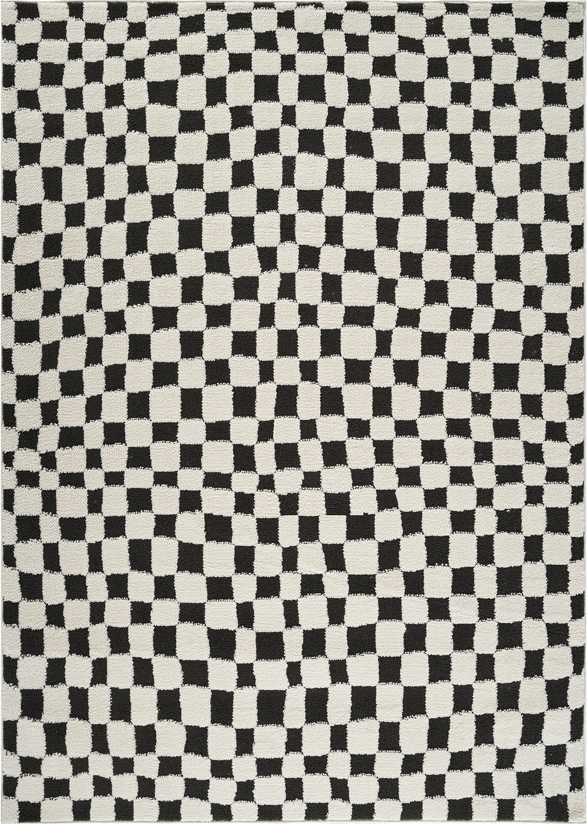 Livabliss Tapis »GIJON« Rectangulaire 14 mm Höhe Skandinavischer Teppich, Modernes Karo Design, Kurzflor, Wohnzimmer