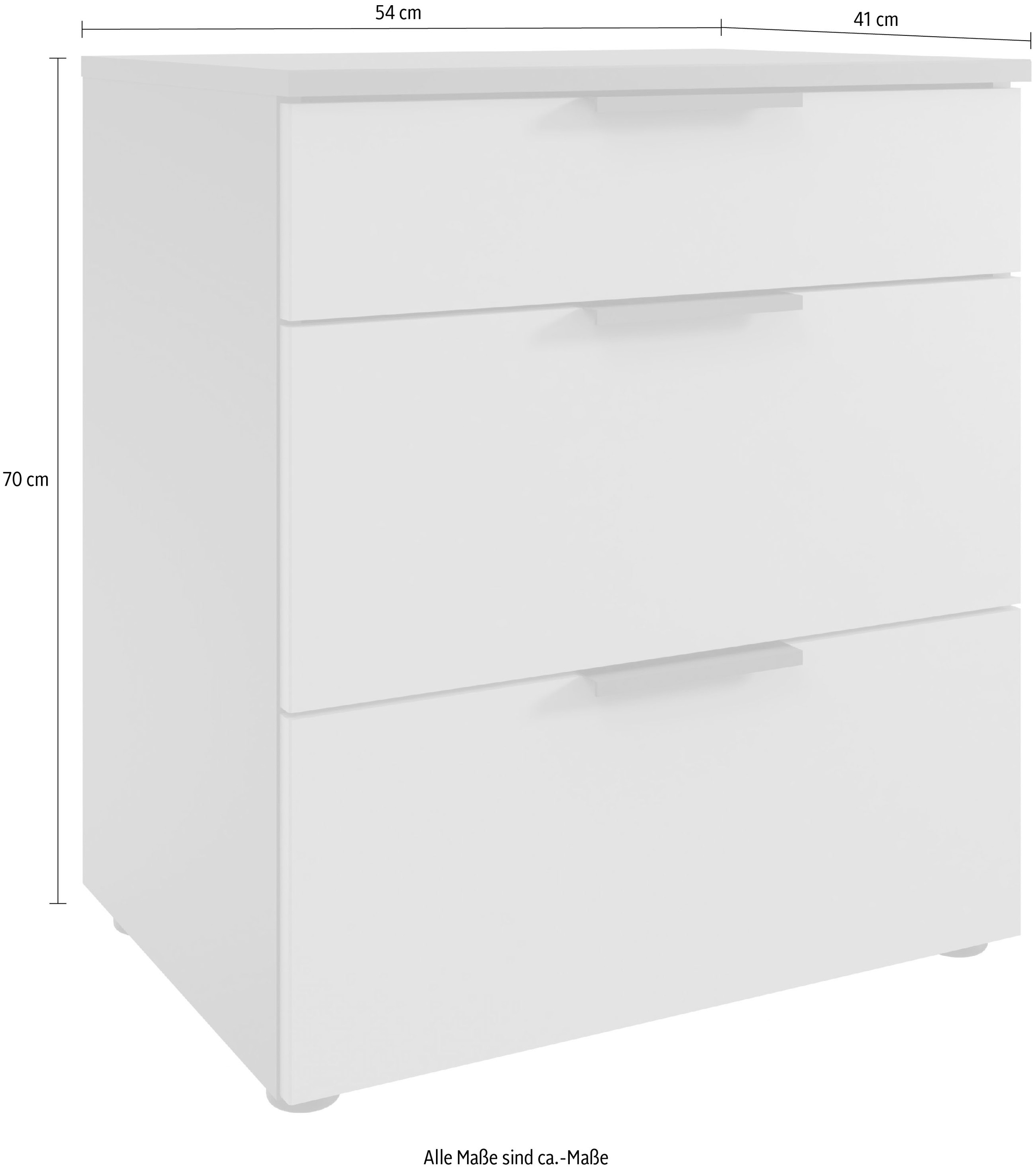 Wimex Nachtkommode »Oxford by fresh to go, mit Schubladen, in 2 Grössen«, (54cm breit,41cm tief, wahlweise in 2 Höhen), Mit Soft-close Beschlägen, Kommode Made in Germany