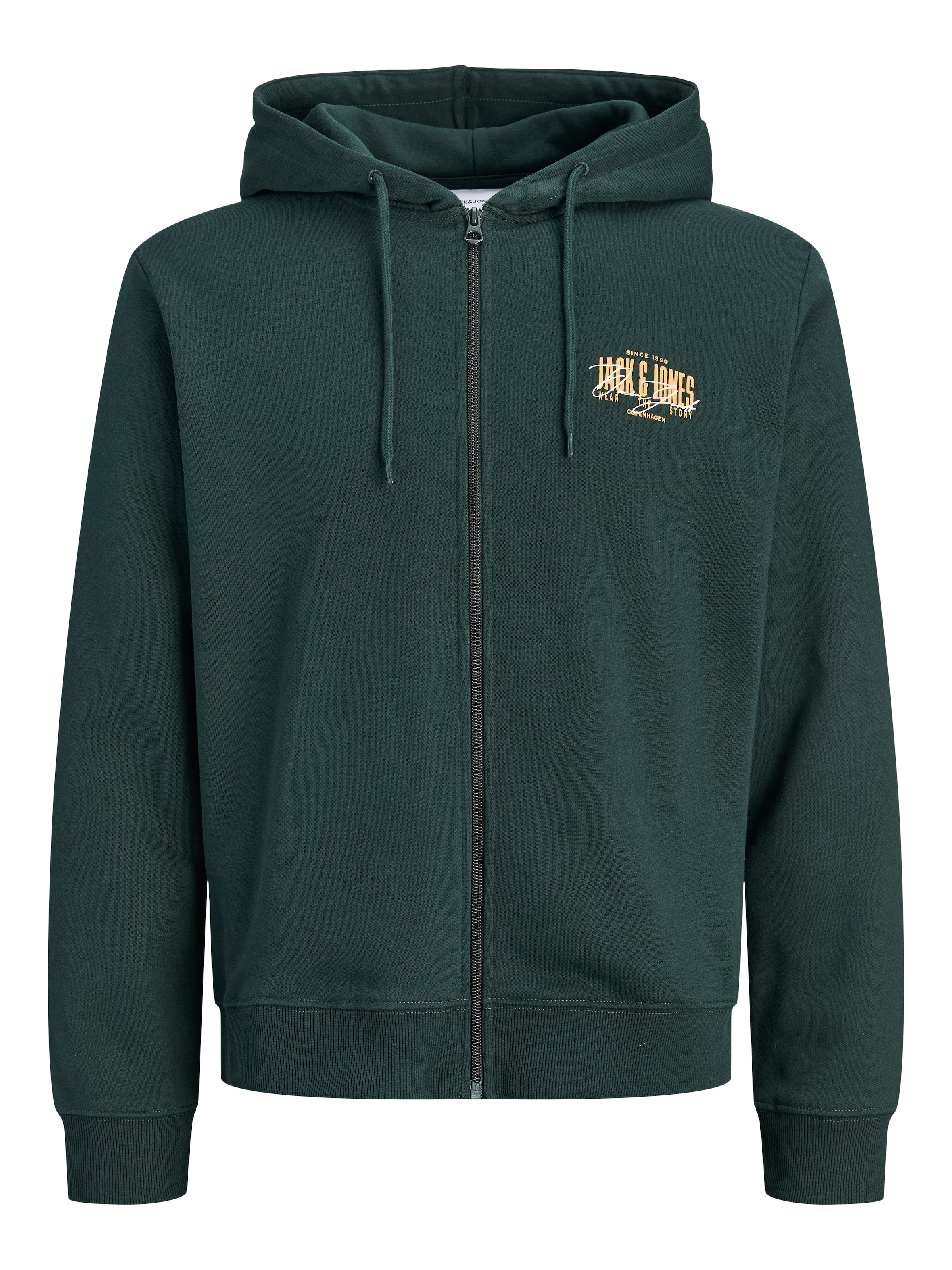 Jack & Jones PlusSize Sweat à capuche »JJAERO SWEAT ZIP HOOD PLS« mélange coton, coupe régulière