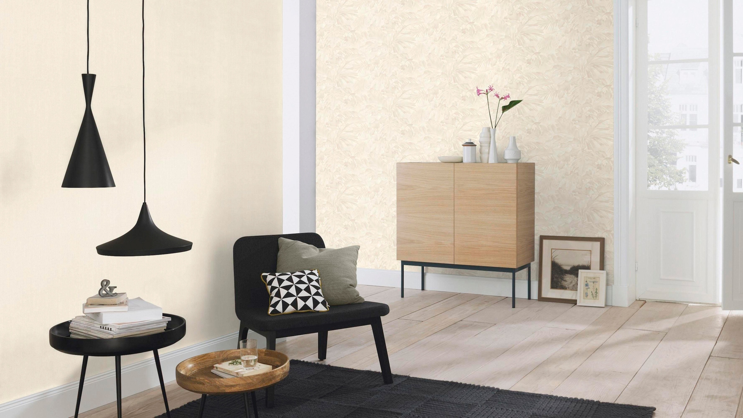 Rasch Vinyltapete »Mandalay«, uni-Metall-Effekte