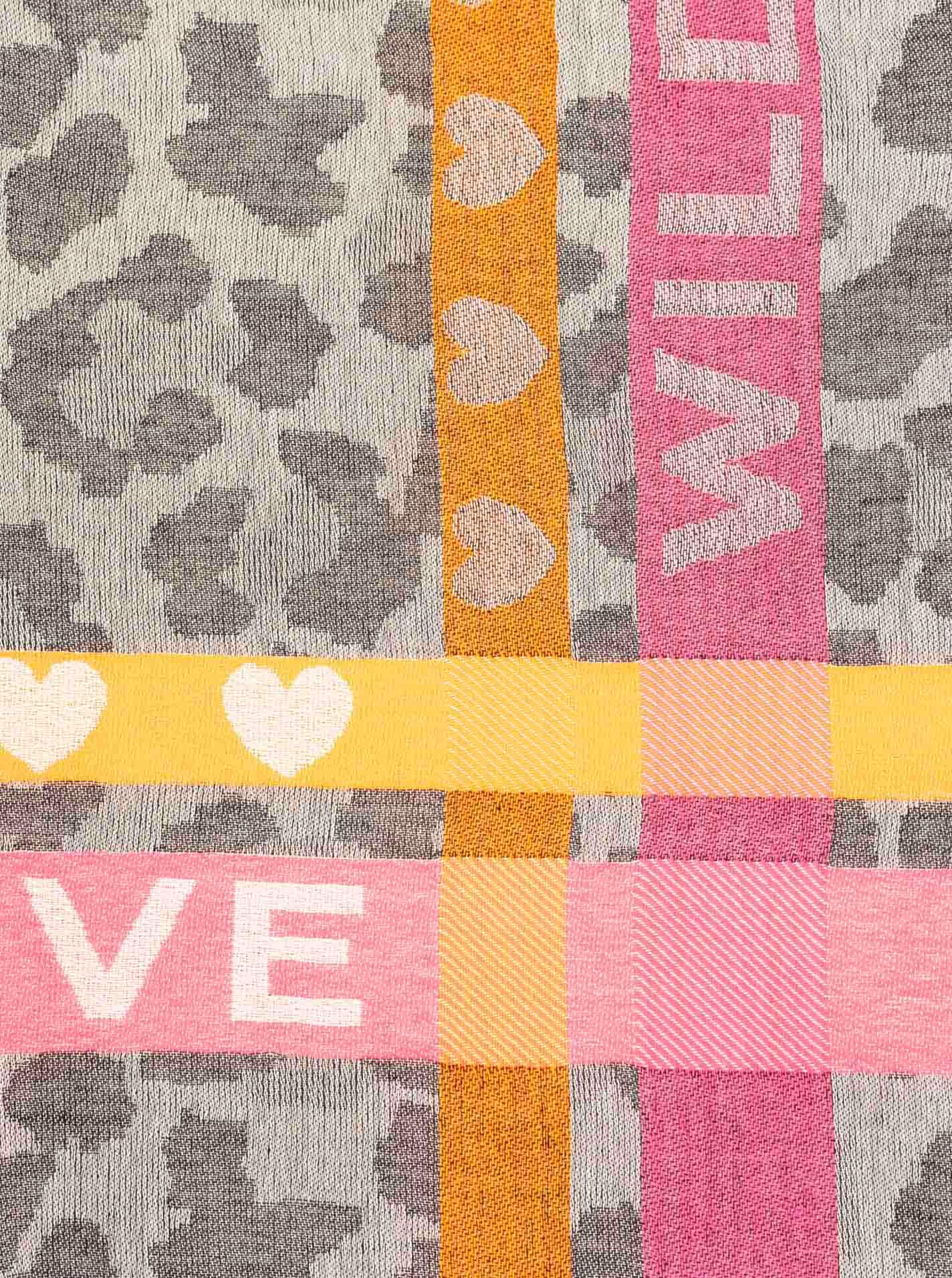 Zwillingsherz Schal »"Wild Love"« trendiger Schal mit Herzen und Schriftzug