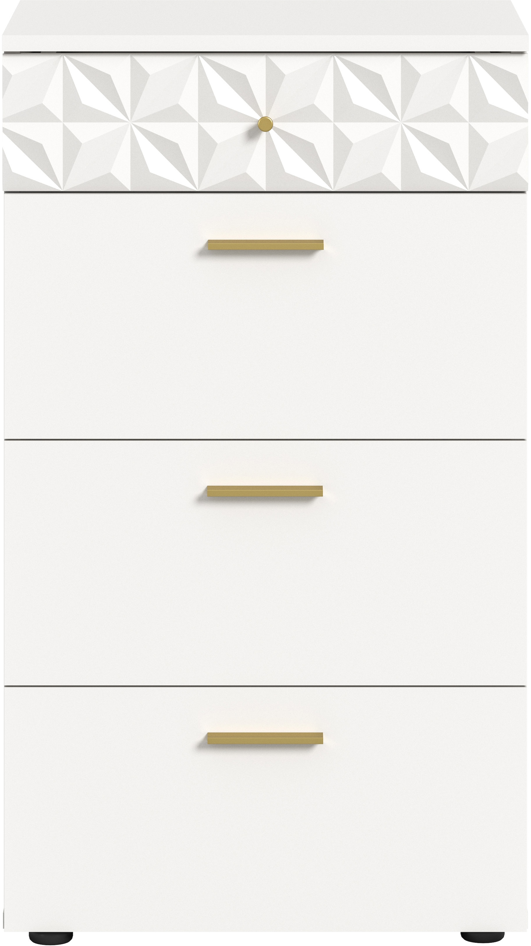 INOSIGN Kommode »Schubladenkommode mit 4 Schubkästen & Ornamentabsetzung«, Flur, Diele, Flurschrank, Schrank, Mehrzweckschrank, Schubladenschrank