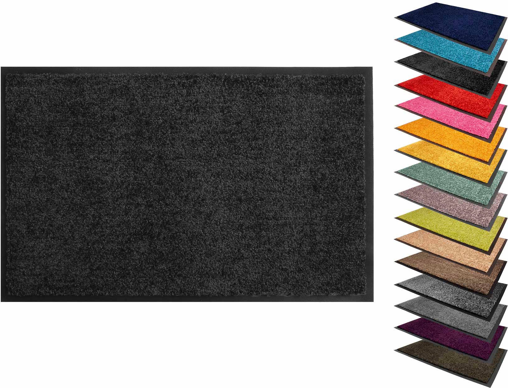 Primaflor-Ideen in Textil Fussmatte »Schmutzfangmatte CLEAN PRO, Made in Belgium«, rechteckig, 8 mm Höhe, Uni-Farben, UV-beständig, strapazierfähig, waschbar