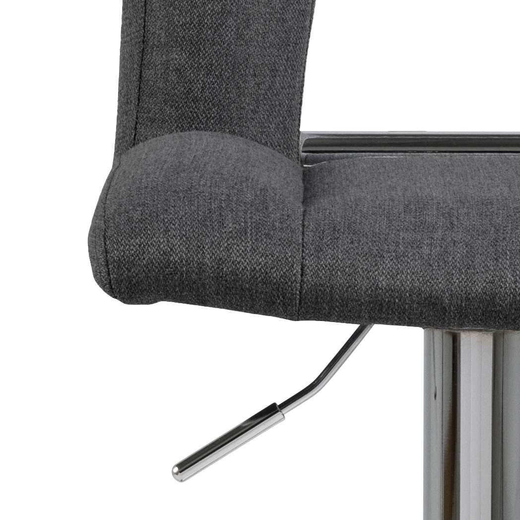 ACTONA GROUP Tabouret de bar »Sylvia Barstuhl, Höhenverstellbar, Chrom,« pied trompette, vérin à gaz, pivotant, coutures verticales, lot de 2