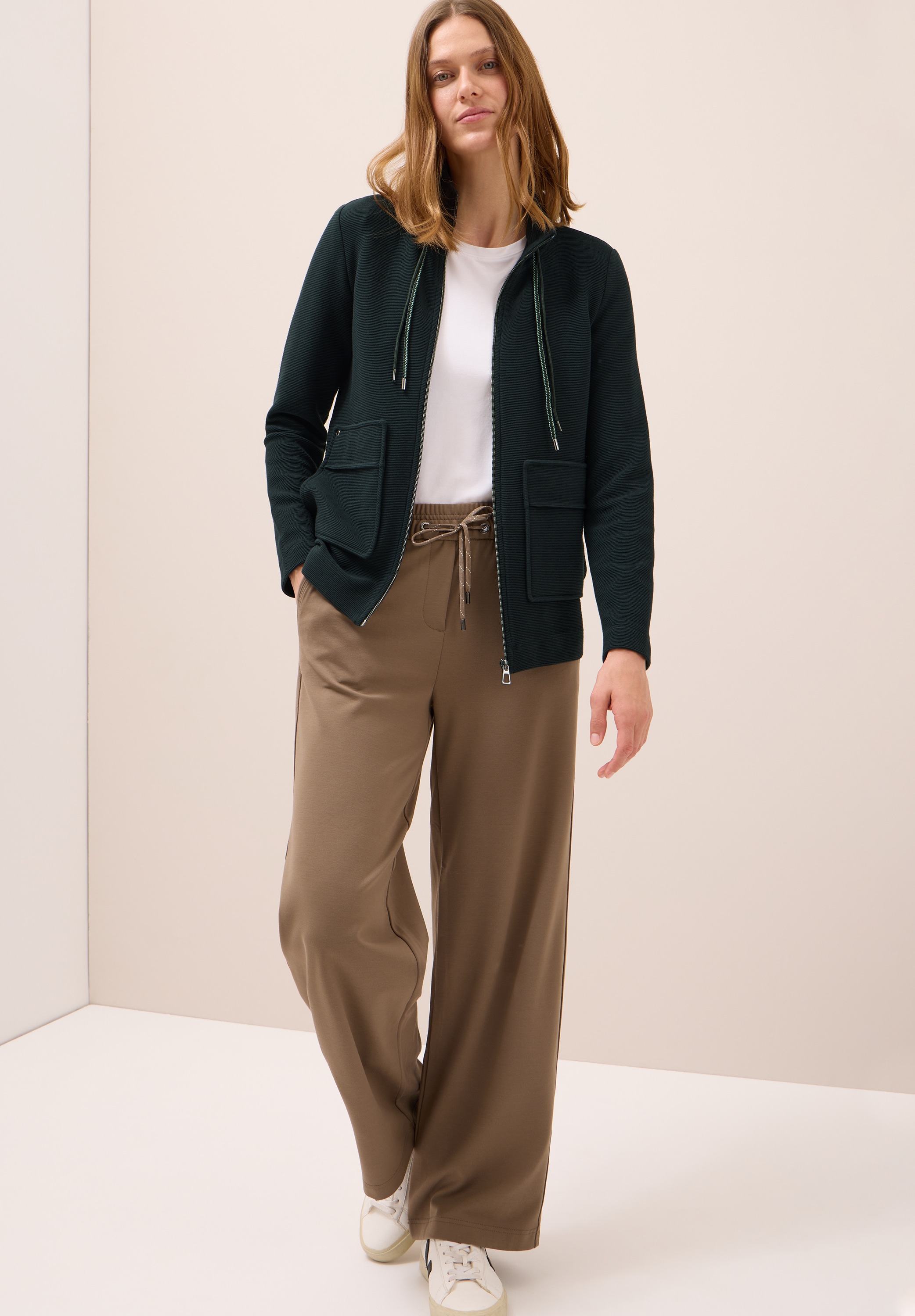 Cecil Sweatjacke, mit Taschen