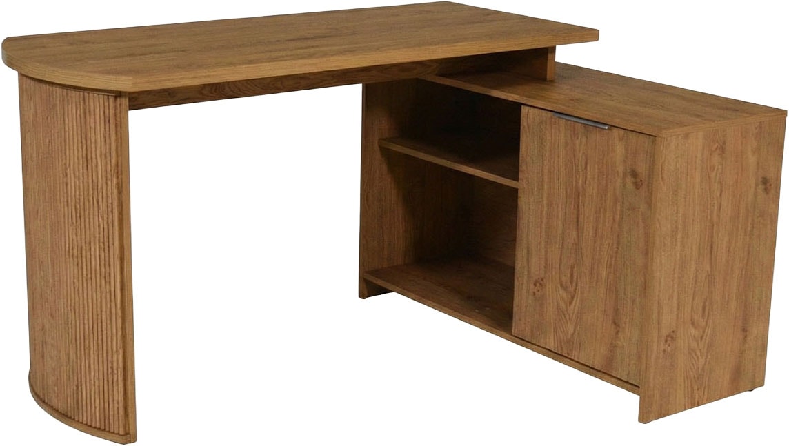 Jahnke Bureau d'angle »MOON C 14 E« Bureau d'angle, montage réversible, 2 compartiments, largeur : 140 cm