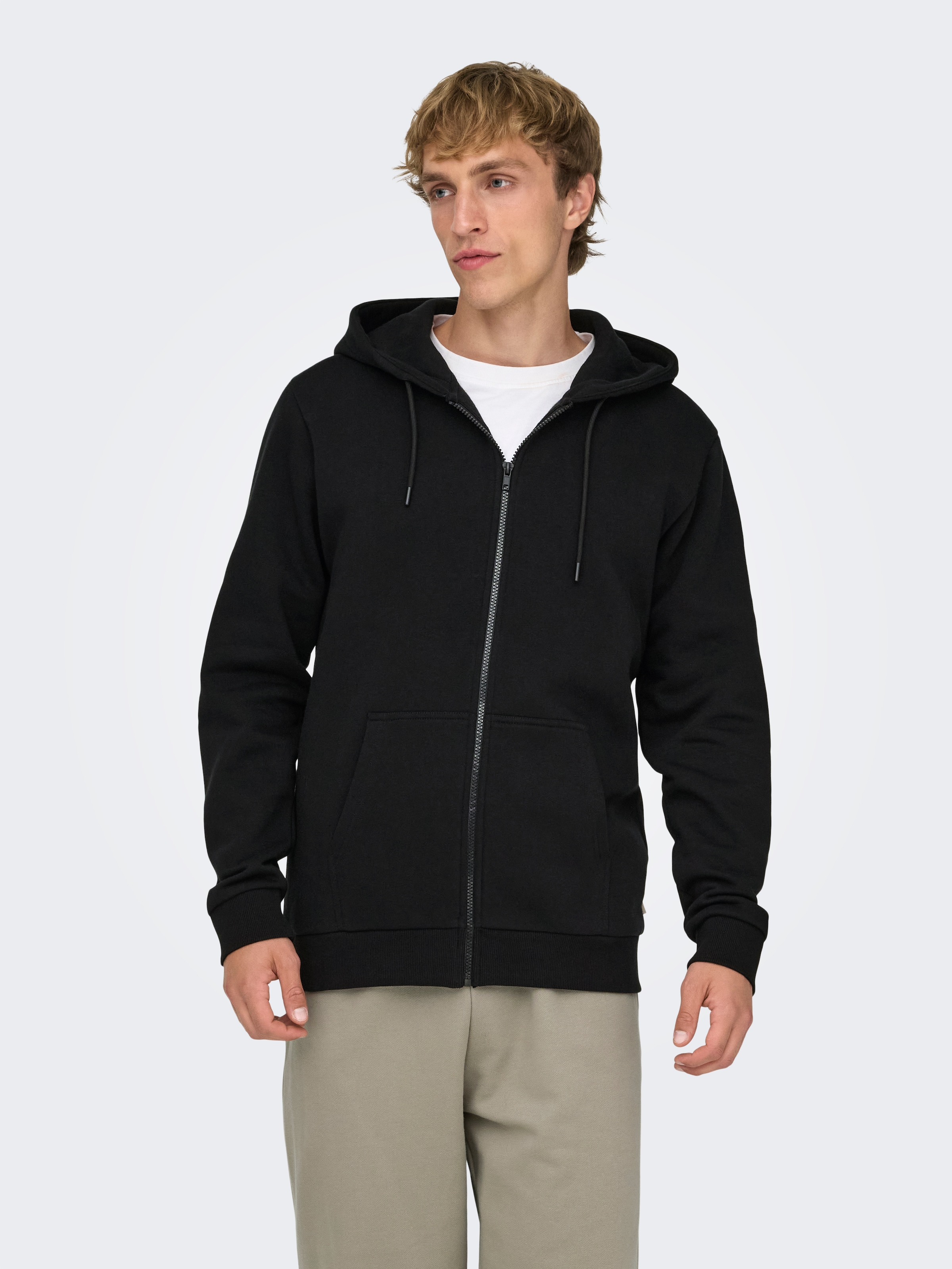 ONLY & SONS Sweat à capuche »CERES LIFE ZIP THR. HOODIE SWEAT«
