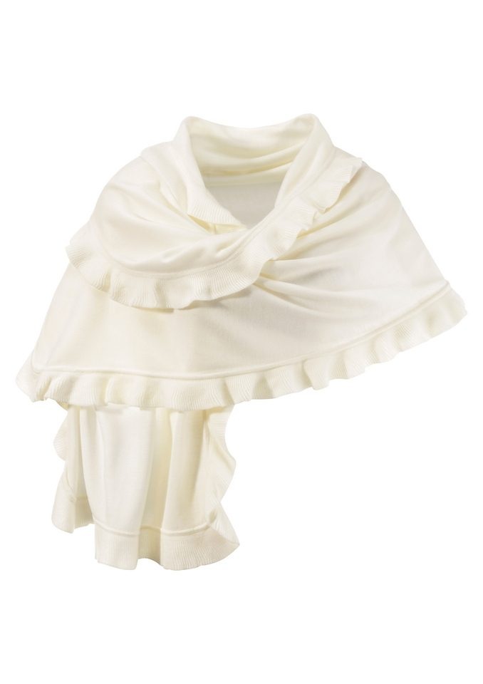 Image of PURSET Dreieckstuch, Damen, Poncho mit Rüschen bei Ackermann Versand Schweiz