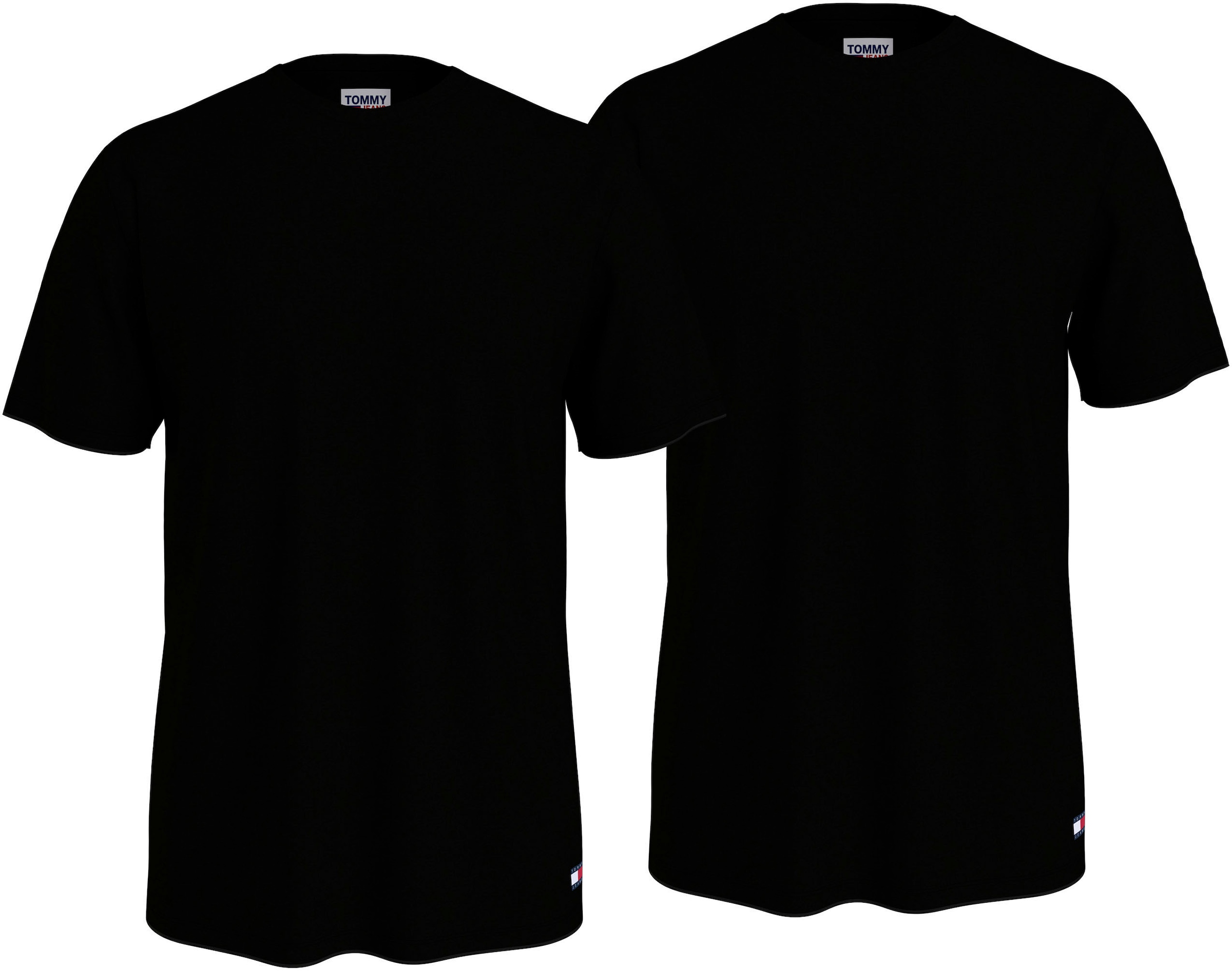 T-Shirt »2P TEE«, (Packung, 2 tlg., 2er), mit Markenlabel