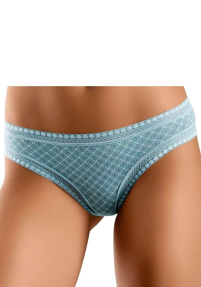 Image of LASCANA Bikinislip 3er-Pack, Loungetop und Unterziehtop in einem aus Baumwolle mit Spitze