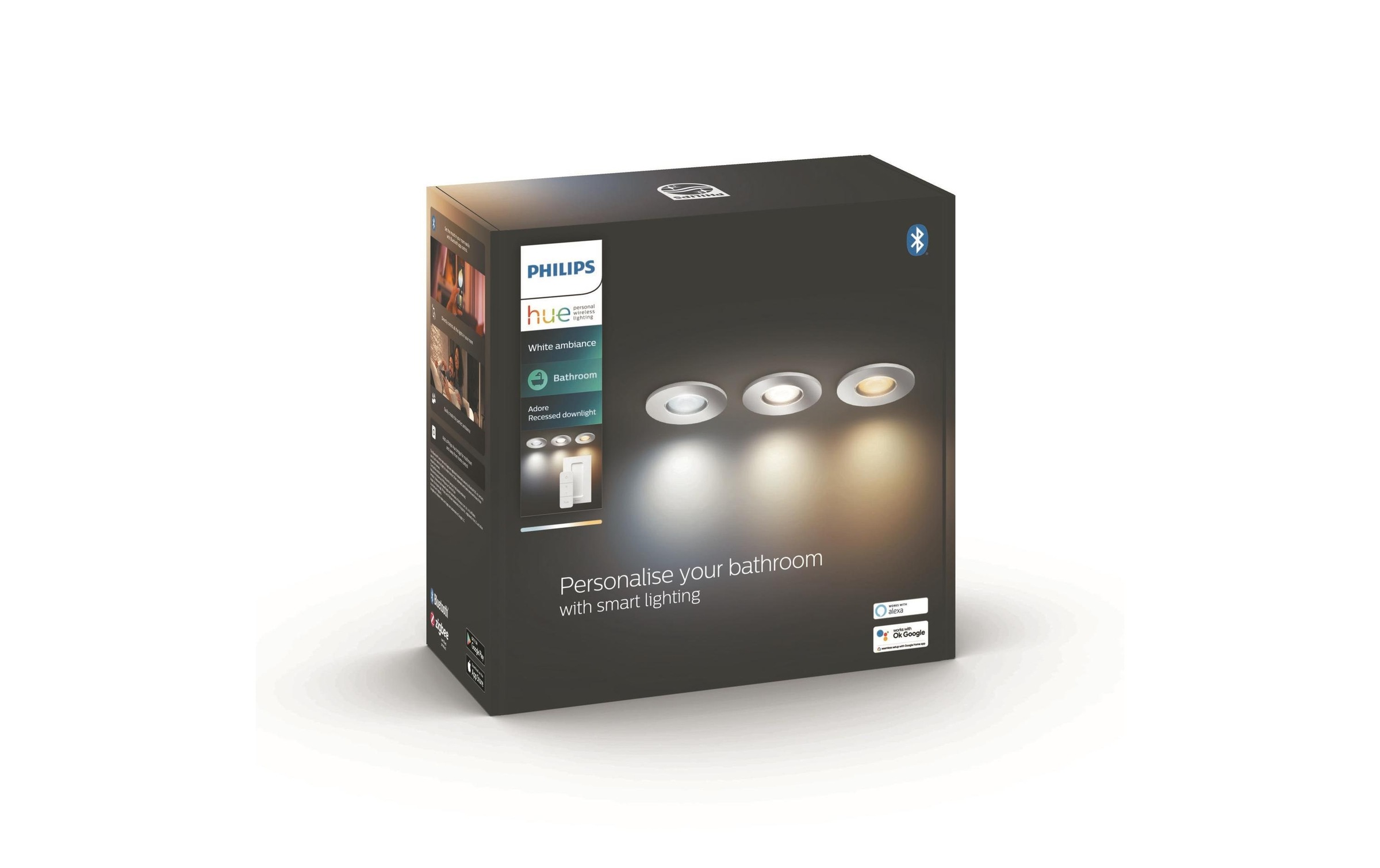 Philips Hue LED Deckenleuchte »Adore inkl. Dimmschalter Rund«, Leuchtmittel GU10 | LED wechselbar