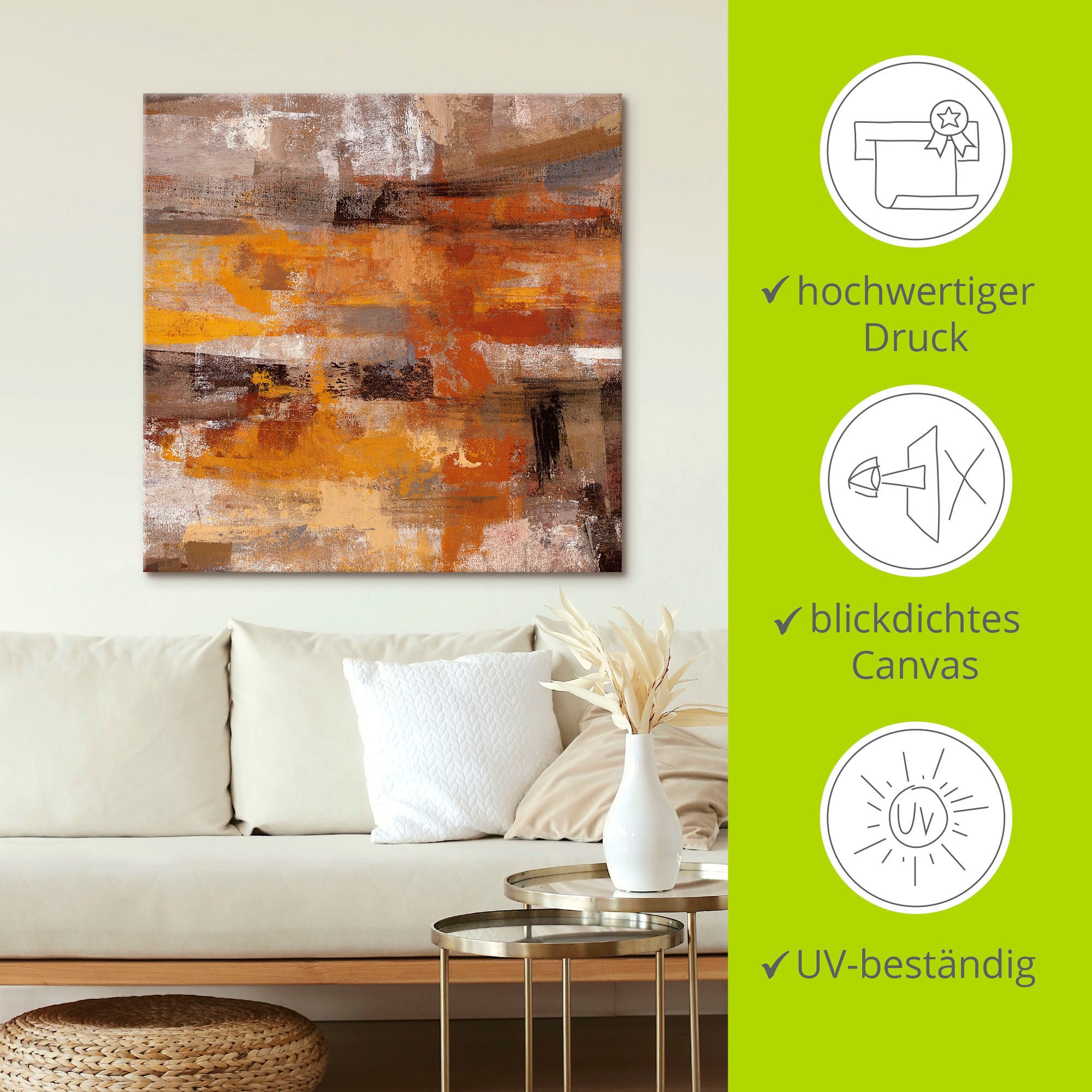 Artland Tableau sur toile »Mojave-Strasse« 1 cuis tlg. auf Holzrahmen gespannt