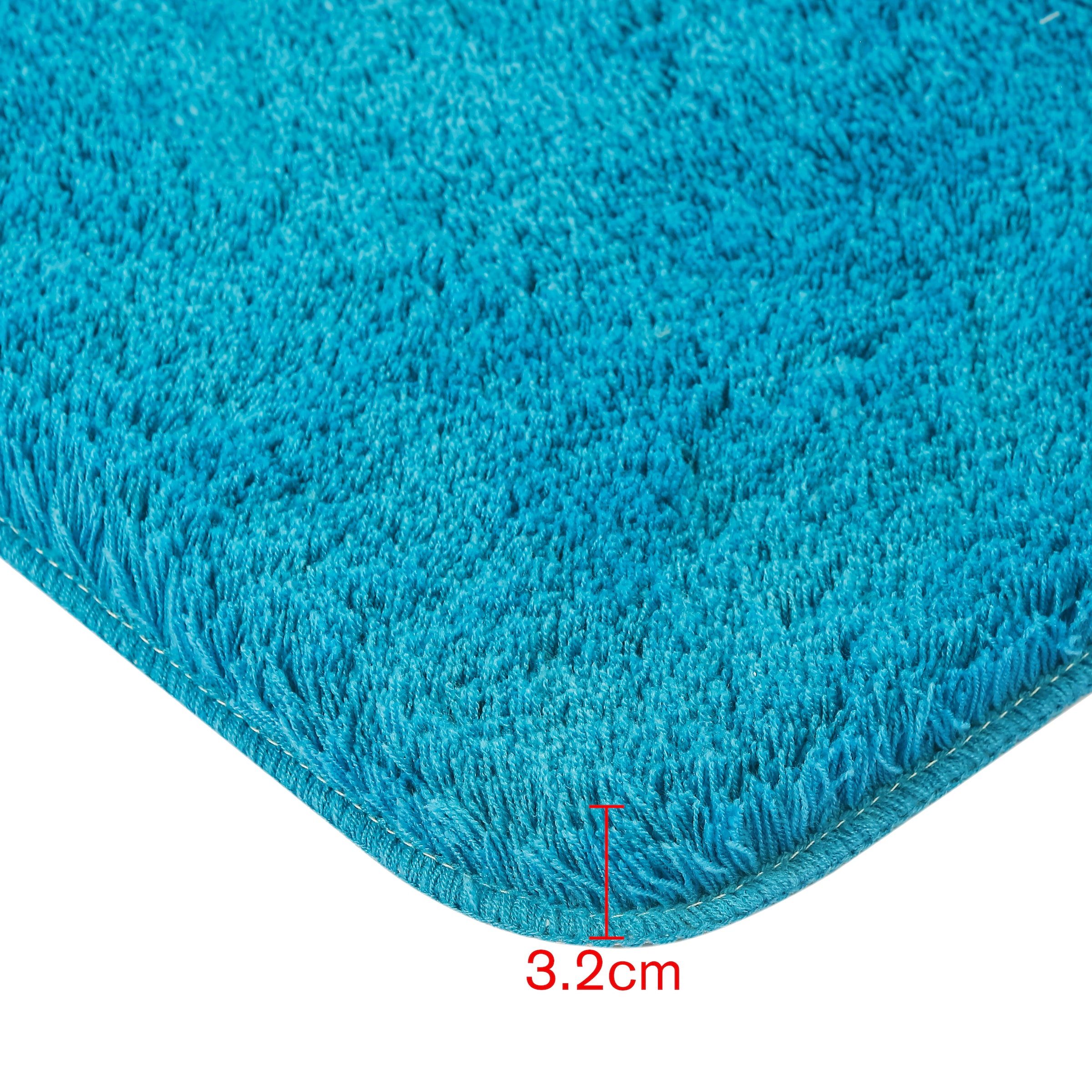 my home Badematte »Merida, Badvorleger, Badezimmer Teppich« Höhe 32 mm rutschhemmend beschichtet fussbodenheizungsgeeignet | schnell trocknend | strapazierfähig Badteppich, Uni Farben, rechteckig, rund & als 2-tlg. Set erhältlich