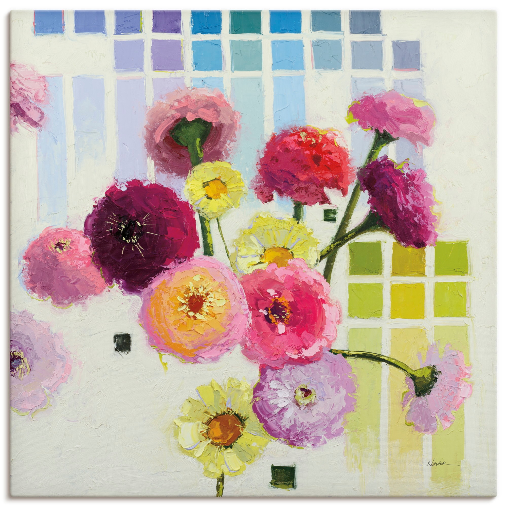 Image of Artland Wandbild "Color Chart II" Blumenbilder 1 Stk. tlg. als Alubild, Leinwandbild, Poster, Wandaufkleber in verschied. Grössen