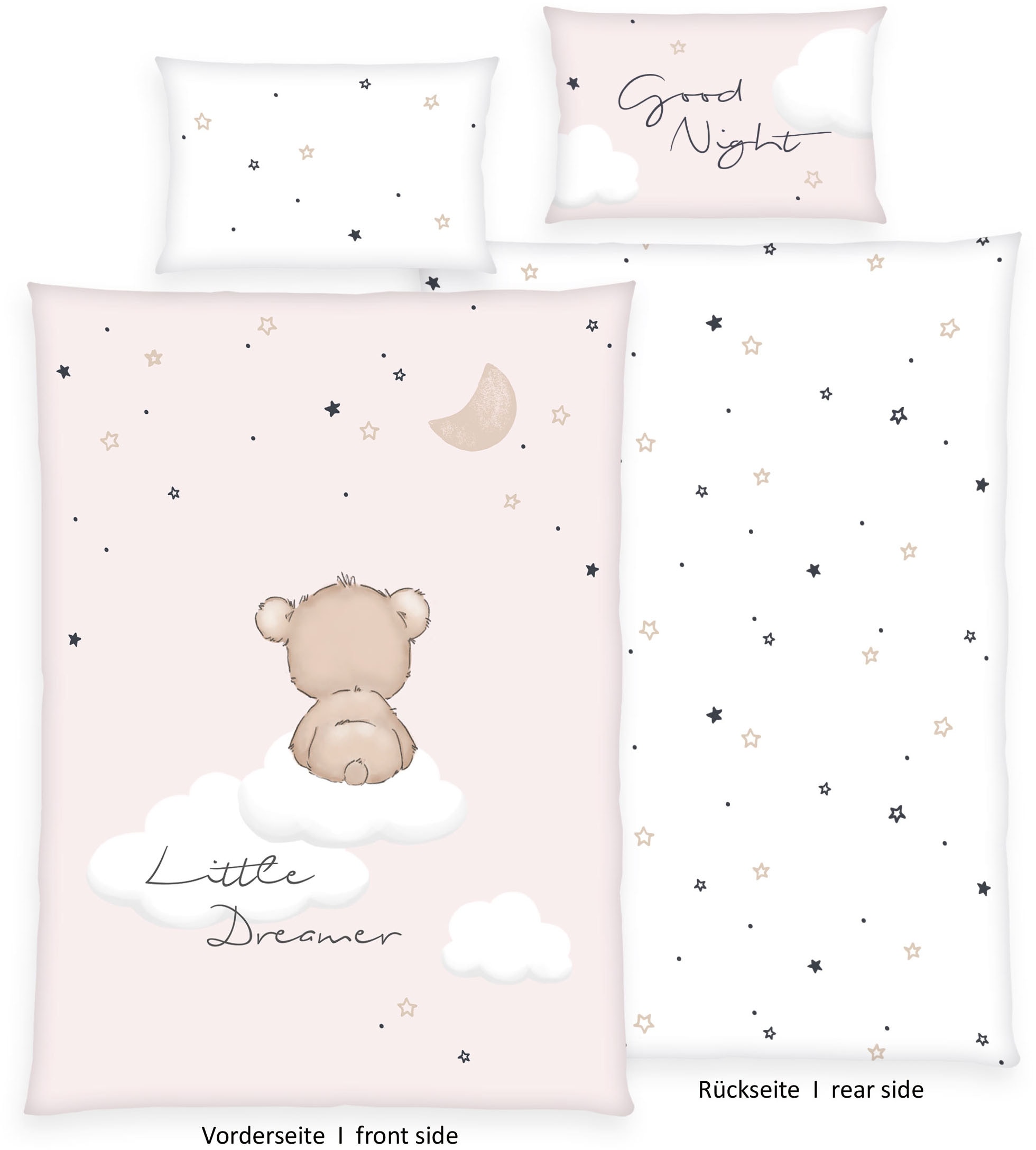 Baby Best Babybettwäsche »babybest Little Dreamer« 2 Stk. Wendebettwäsche