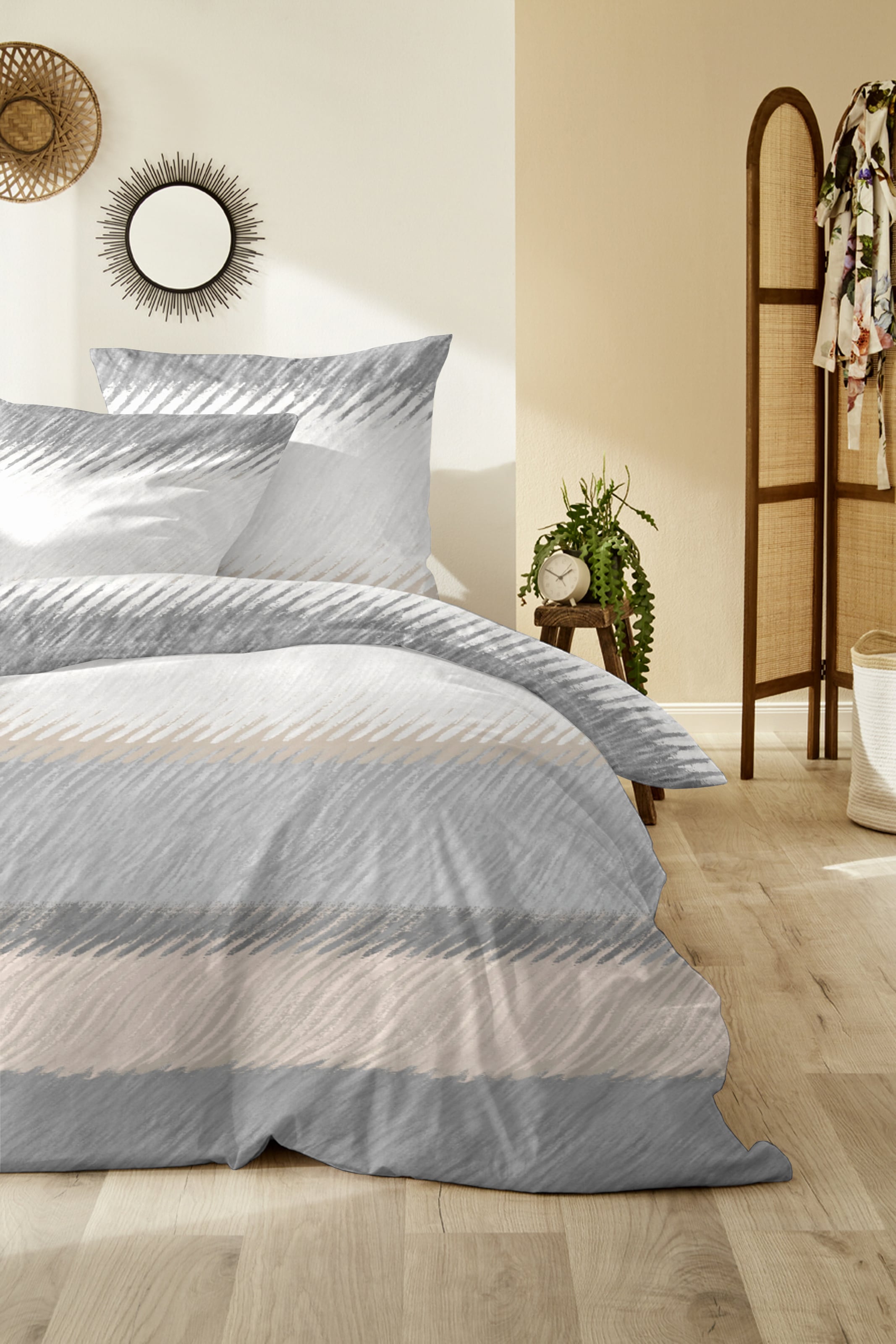 Primera Linge de lit »Feinbiber-Bettwäsche« 2 cuis doux comme du velours et naturellement en pur coton