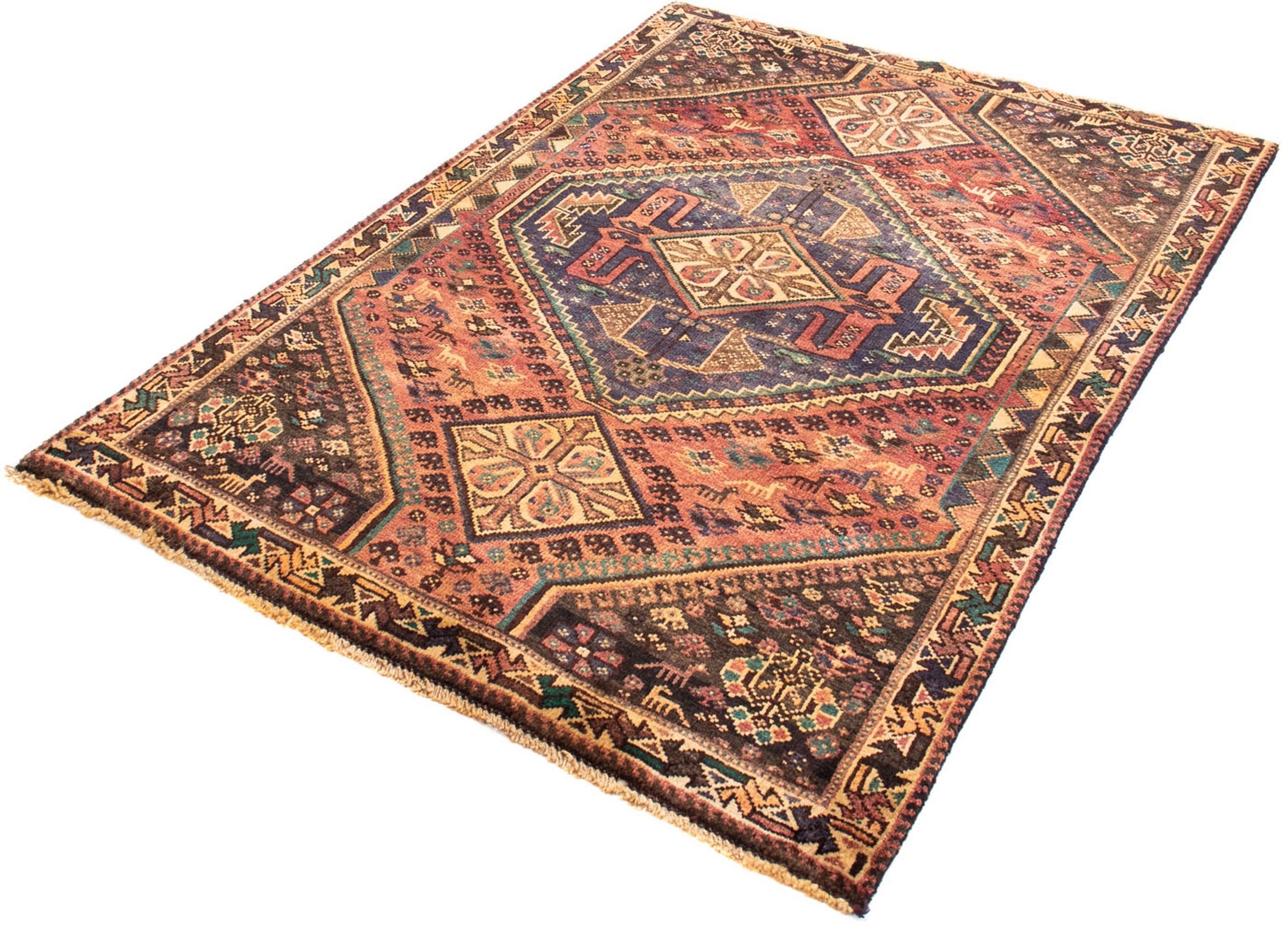 Image of morgenland Orientteppich »Perser - Nomadic - 155 x 113 cm - hellrot«, rechteckig, 10 mm Höhe, Wohnzimmer, Handgeknüpft, Einzelstück mit Zertifikat bei Ackermann Versand Schweiz