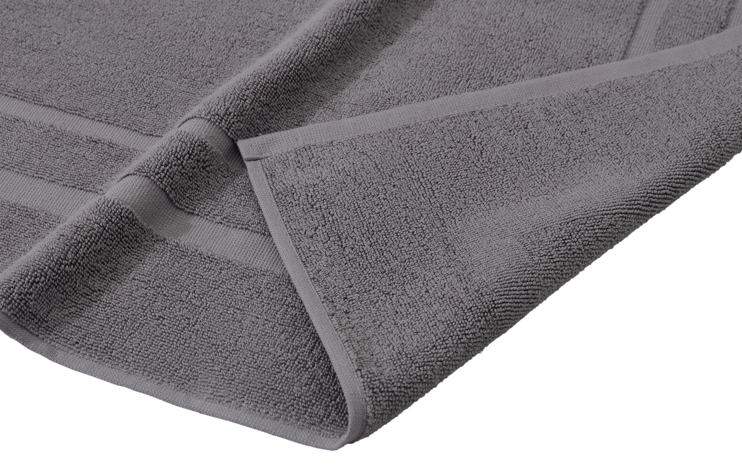 Bruno Banani Badematte "Robby, 2 tlg. Hotelmatten-Set, 50x70cm, Duschvorleger" Höhe 5 mm beidseitig nutzbar  fußbodenheizungsgeeignet Badvorleger, Badezimmer Teppich, einfarbig, 850 g/m², 100% Baumwolle