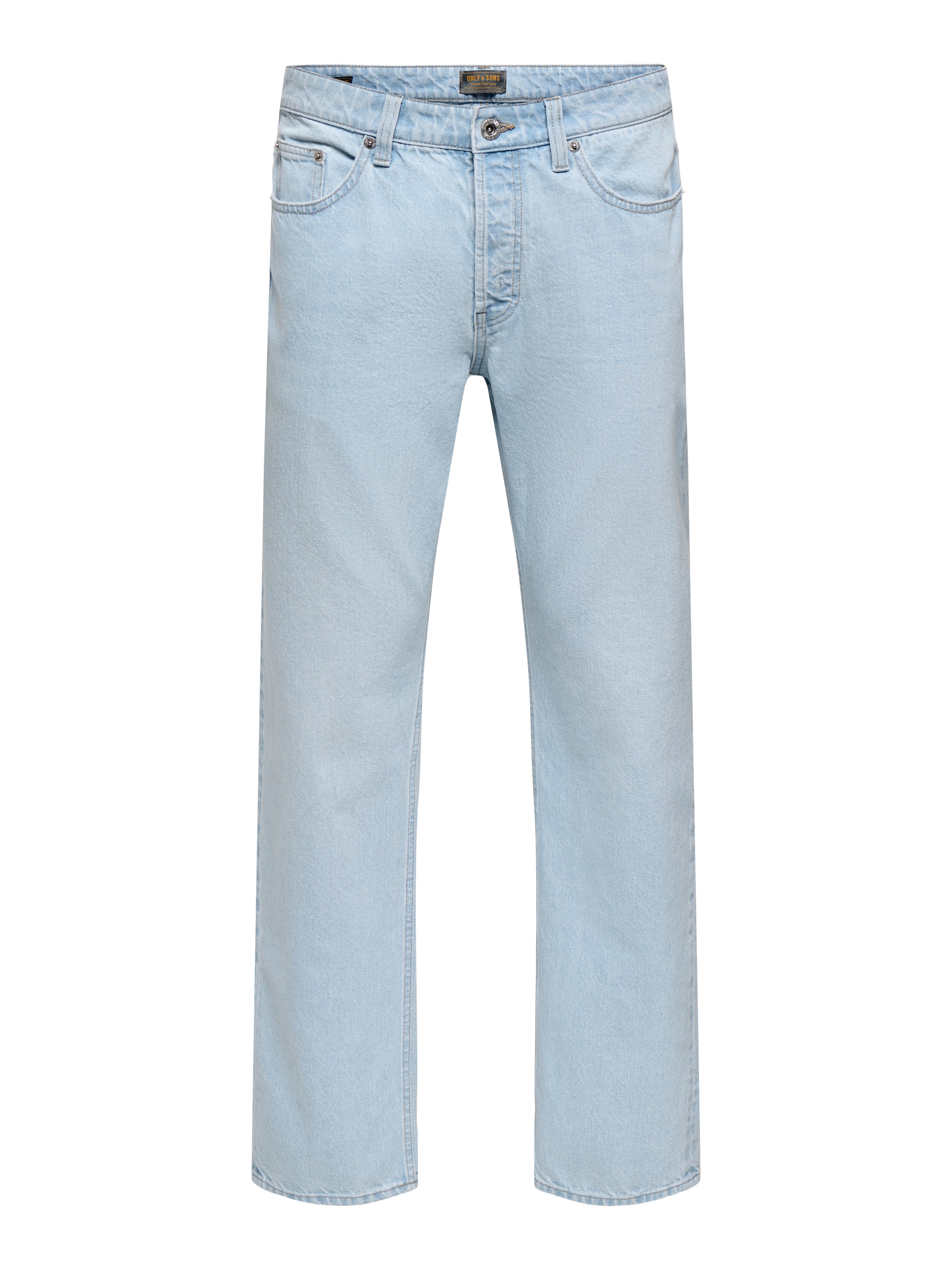 Image of ONLY & SONS Straight-Jeans "ONSEDGE STRAIGHT BOX PIM DNM CIFF" Baumwolle, straight fit