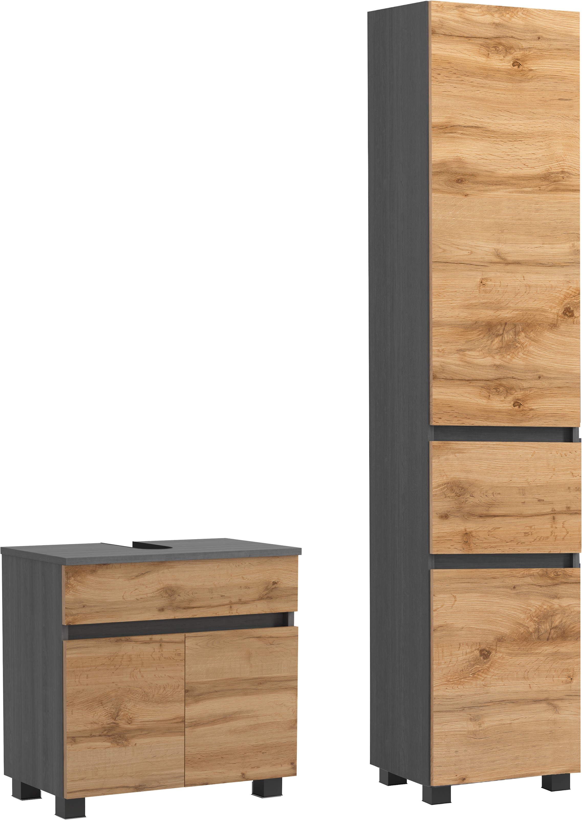 GOODproduct »BOZEN, 2-tlg. Unterbecken-Set - Seitenschrank«