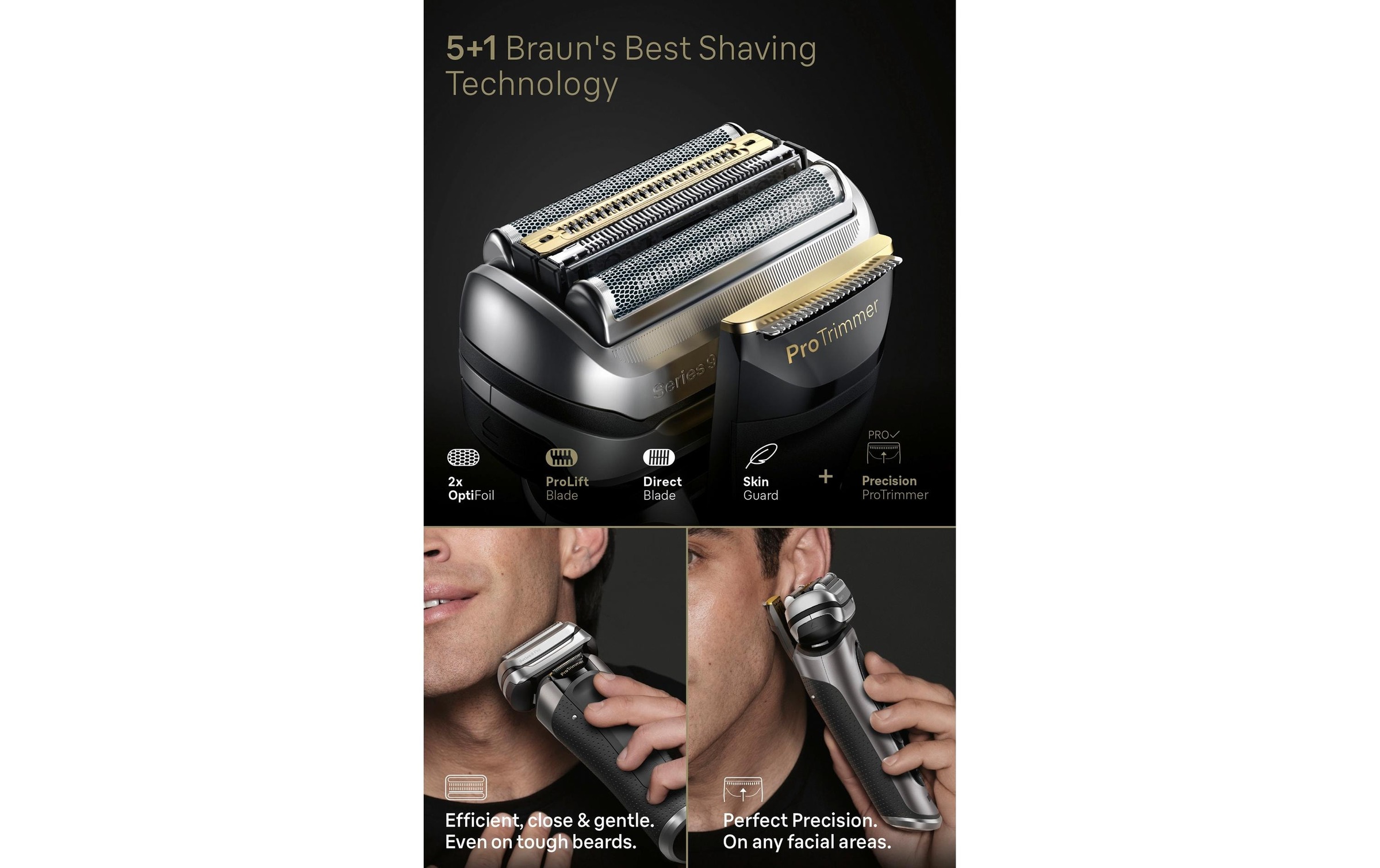 Braun Elektrorasierer »Series 9 Pro+ 9575cc mit Reinigungsstation«