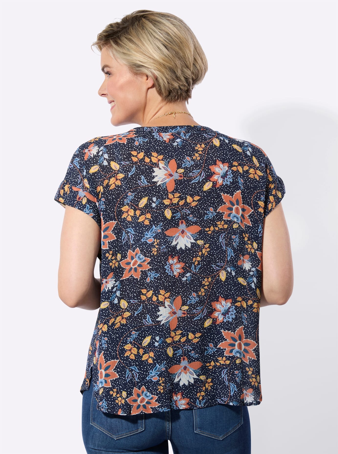 Classic Basics Druckbluse
