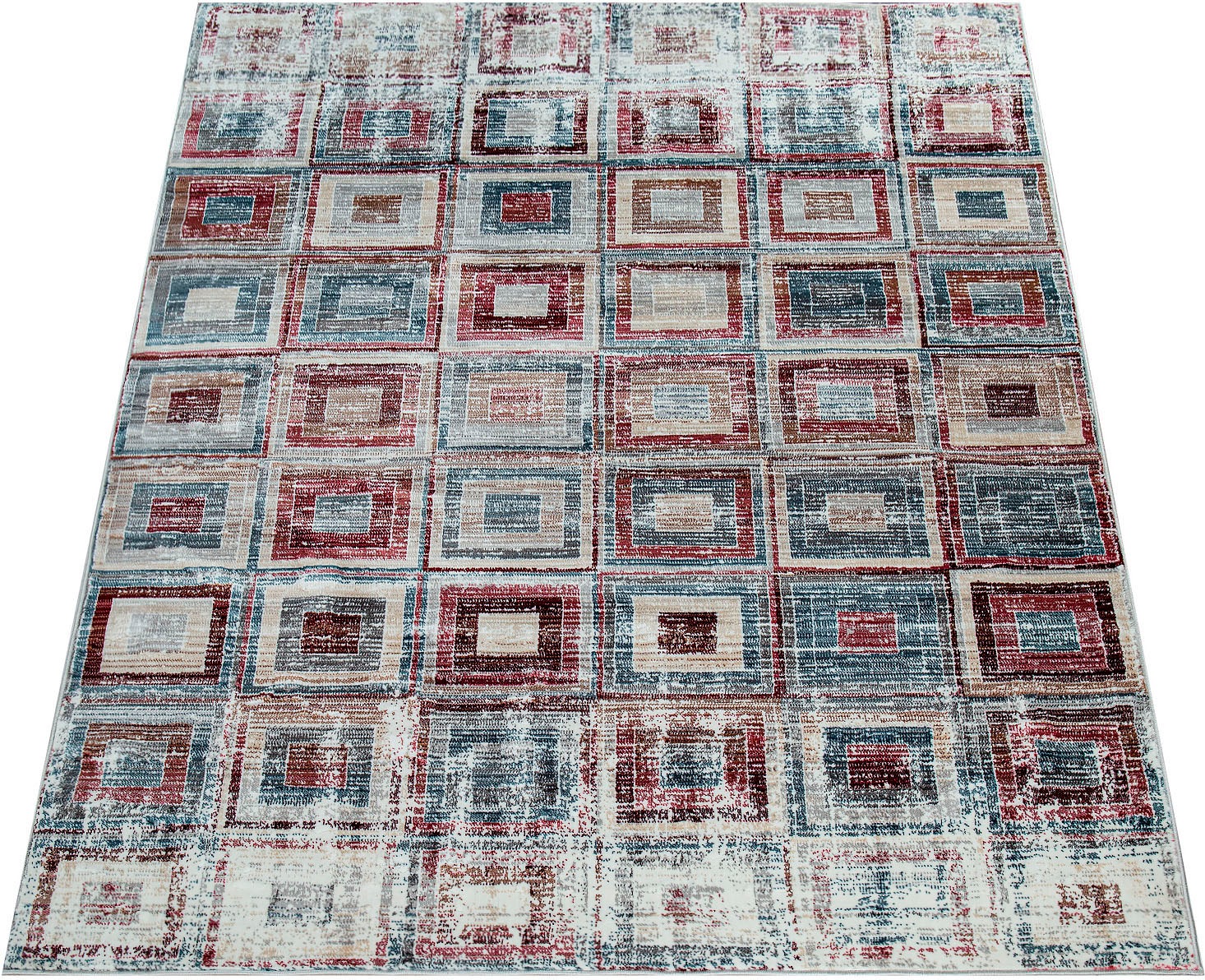 Image of Paco Home Teppich »Zara 221«, rechteckig, 12 mm Höhe, Vintage-Teppich, abstraktes Design, Wohnzimmer bei Ackermann Versand Schweiz