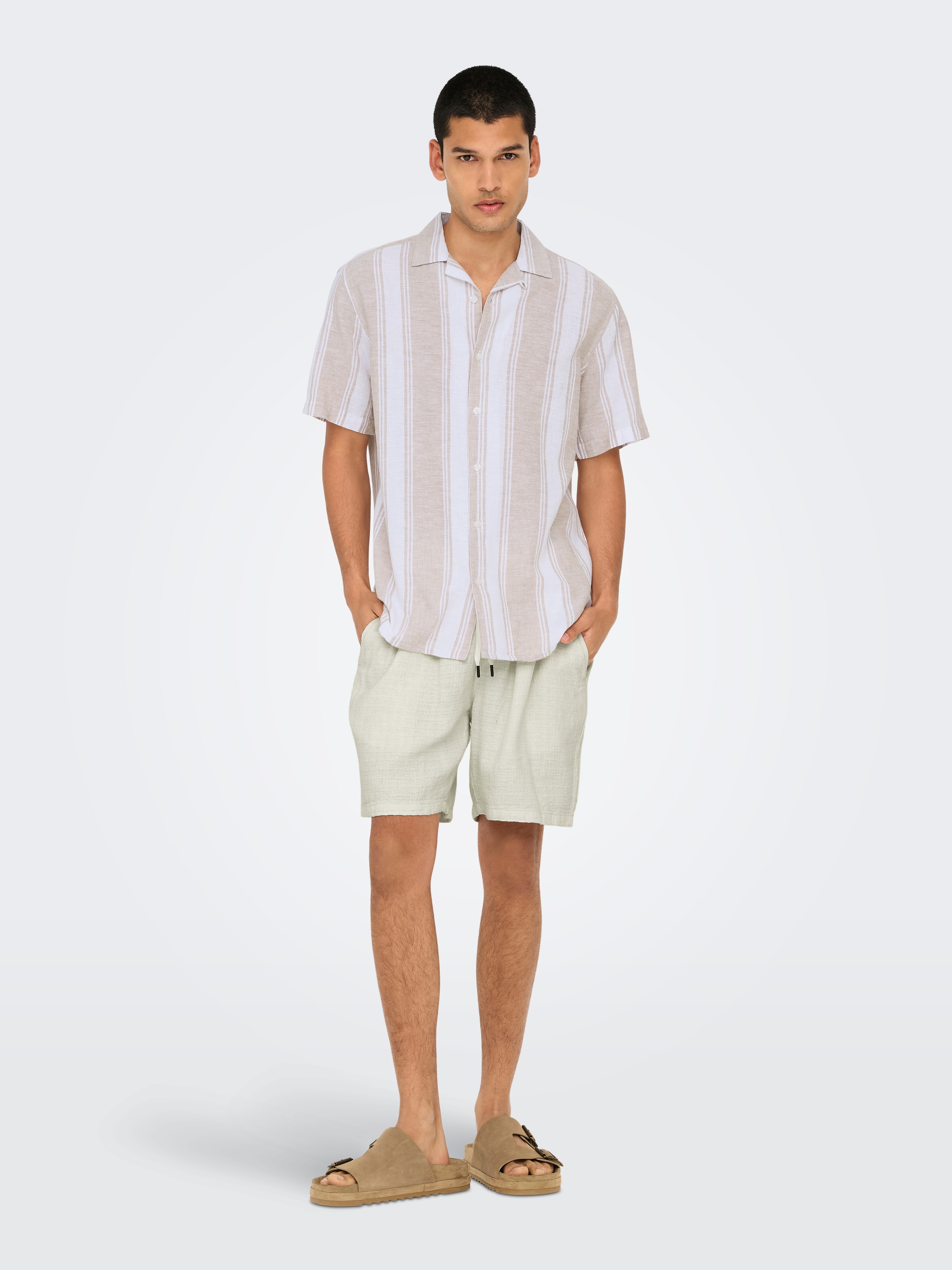 ONLY & SONS Shorts »ONSTEL LINEN LATHAM 0257 SHORTS«
