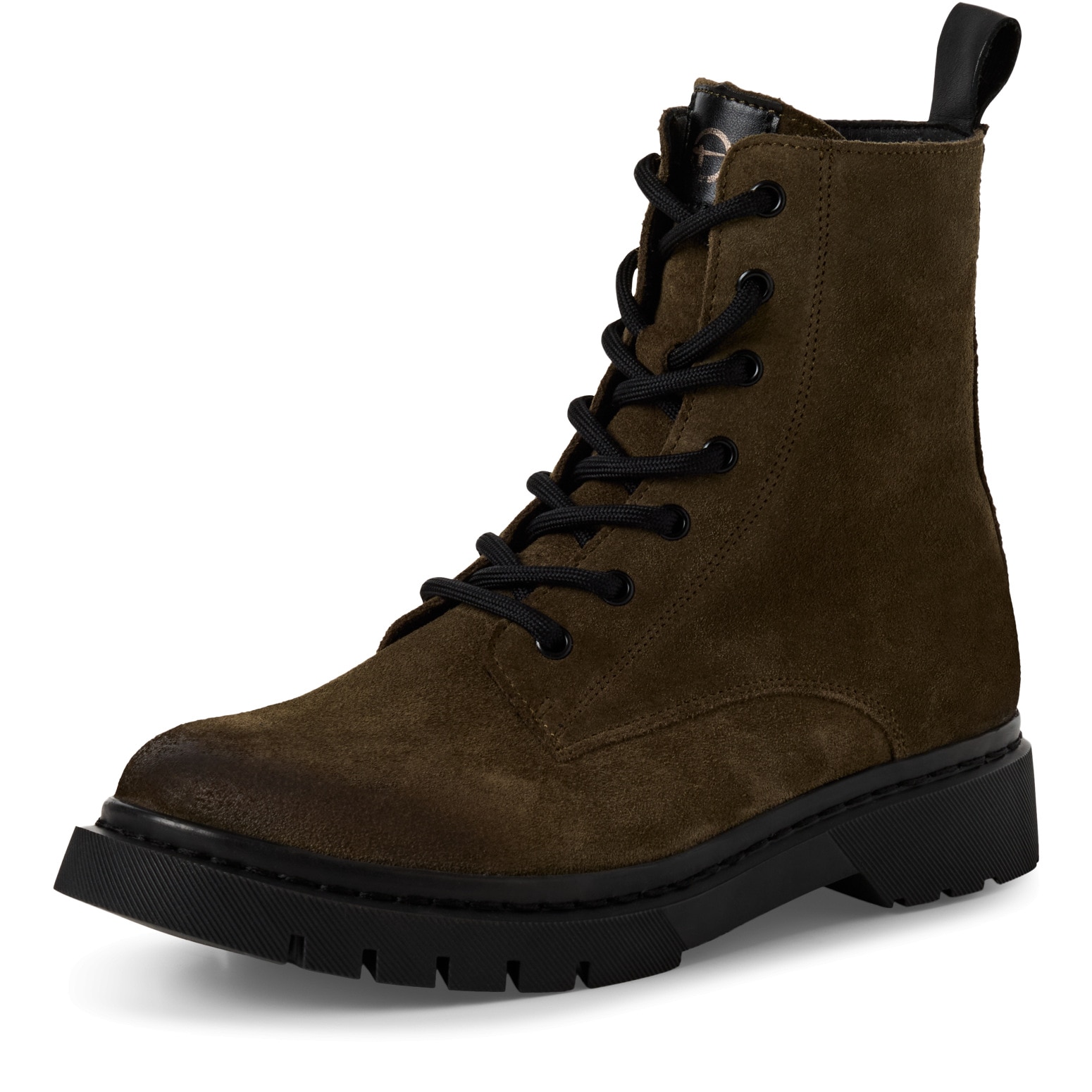 Tamaris Schnürstiefelette  , Blockabsatz, Schnürboots, Herbstschuh mit Ziernähten