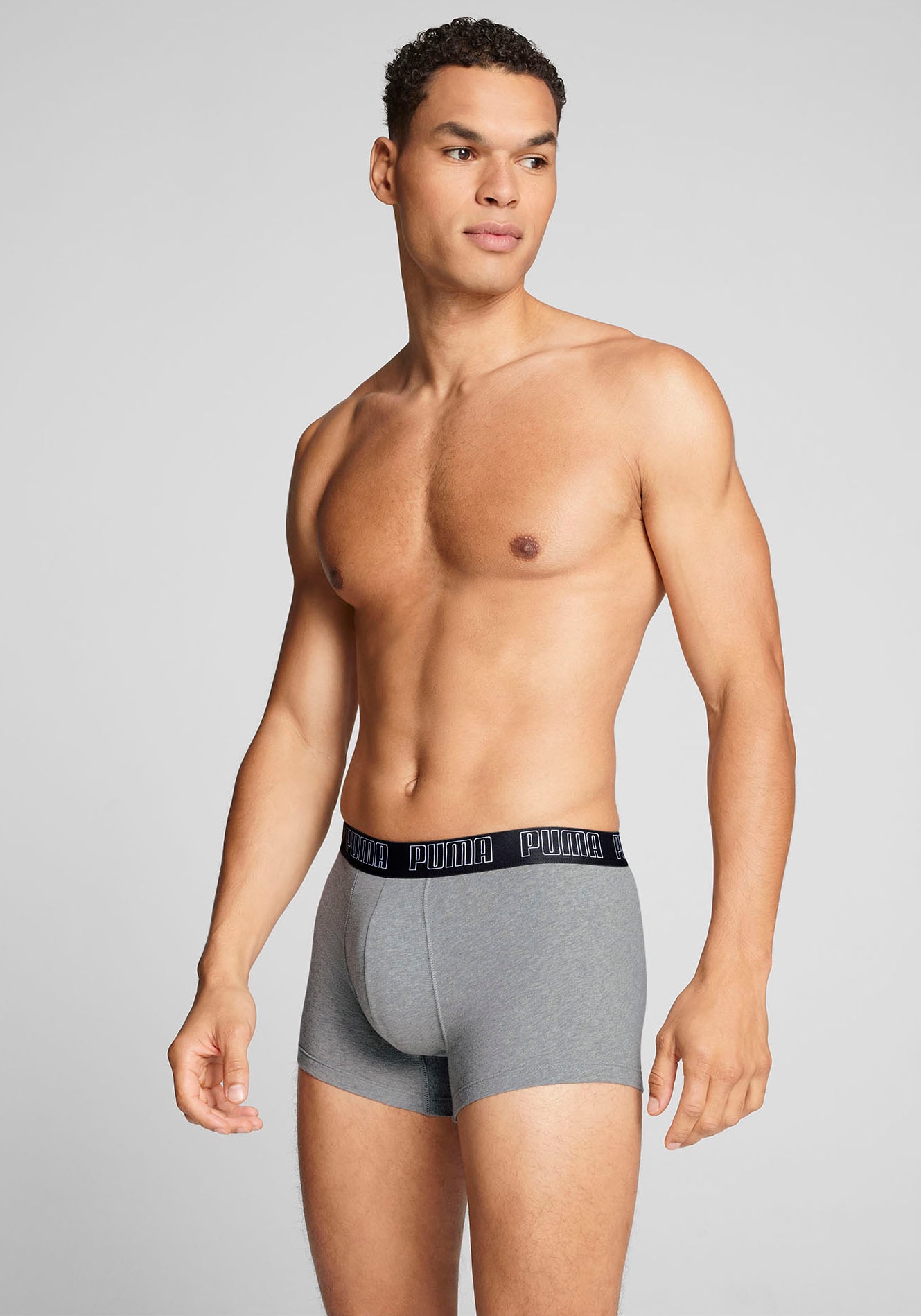 PUMA Boxer »Everyday Hipster« Packung, 2er-Pack,  ohne Eingriff, Logobund