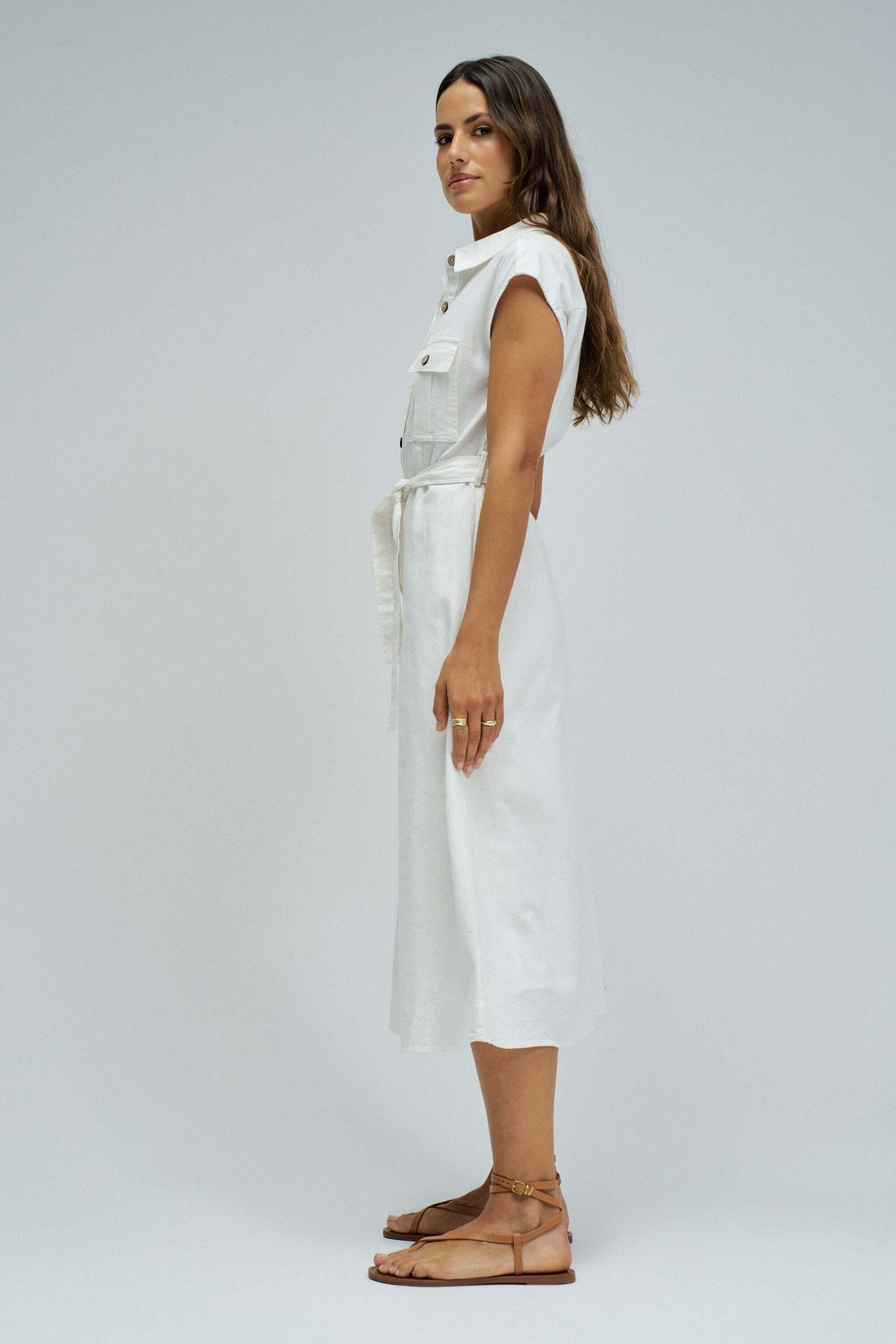 Salsa Robe midi »Salsa Jeans Midikleid Sleeveless Shirt Dress«