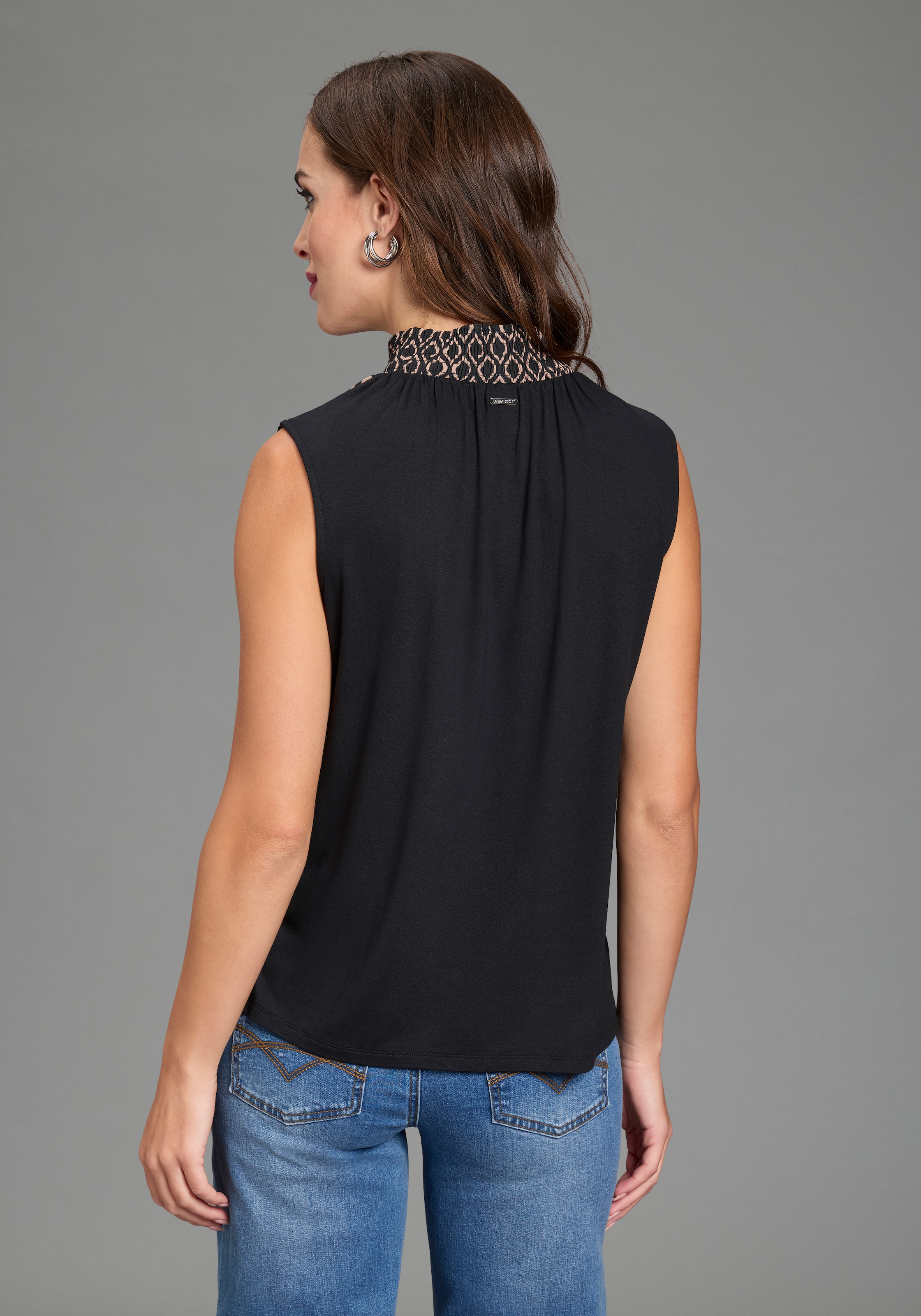 Laura Scott Top chemisier avec smock