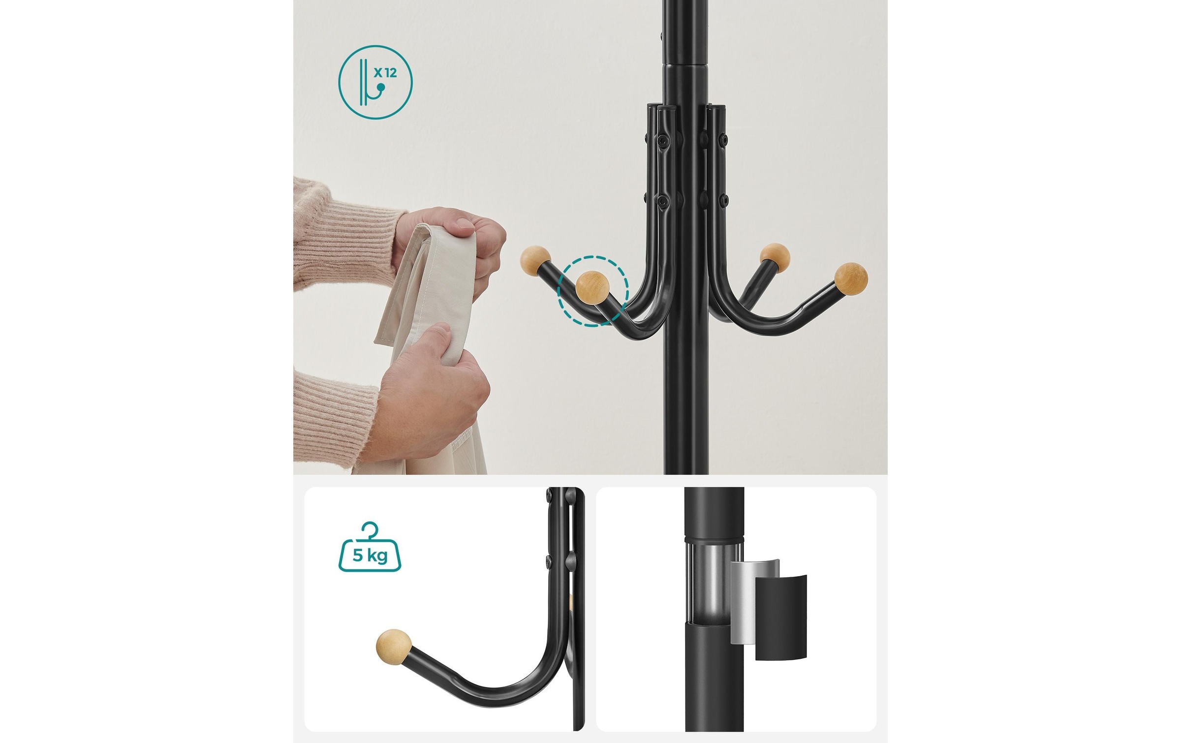 SONGMICS Garderobenständer »180 cm«