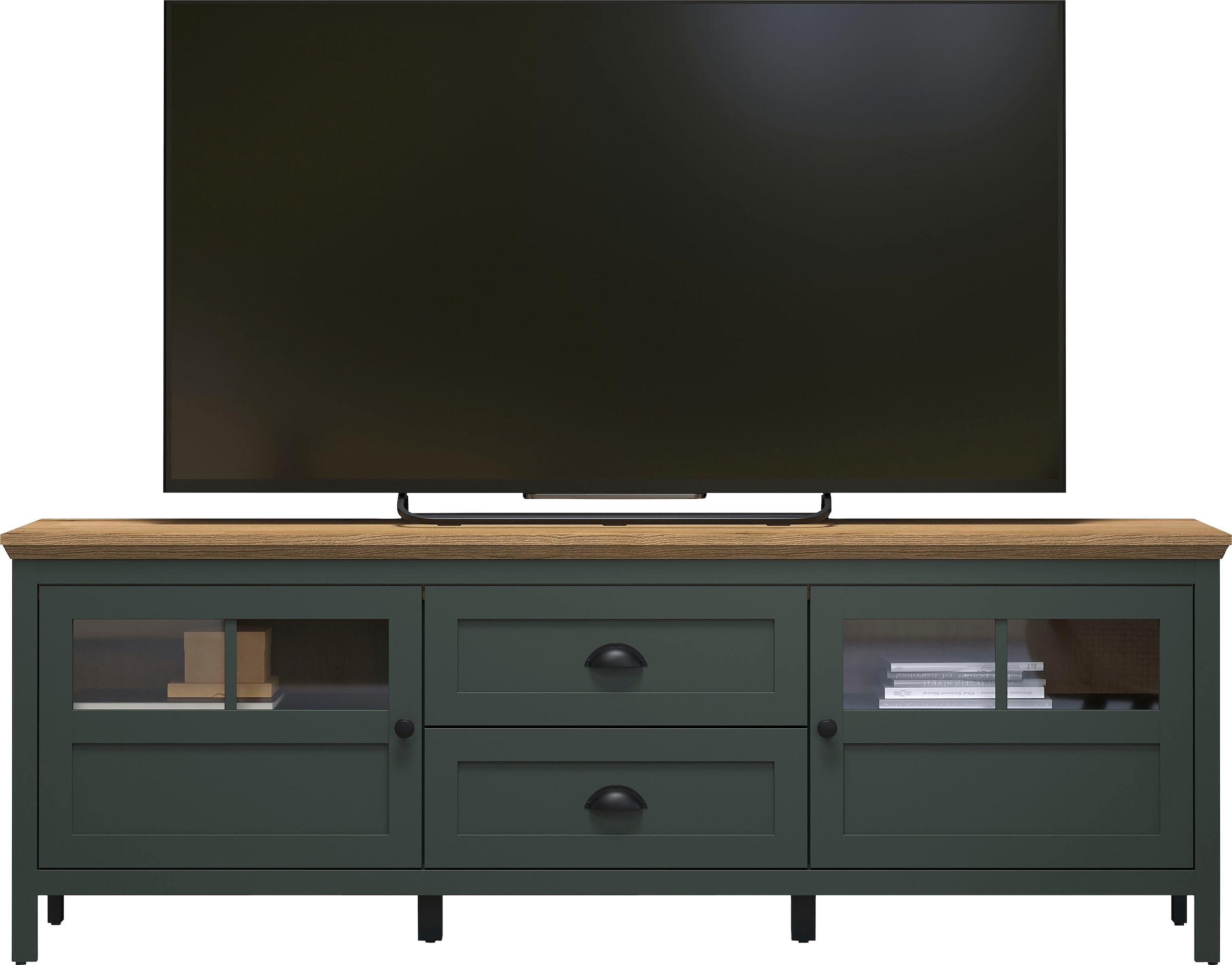 Home affaire TV-Board »Vienna«, (1 St.), Lowboard mit Beleuchtung und Vollauszug-Schublade - B/T/H 184/45/64 cm
