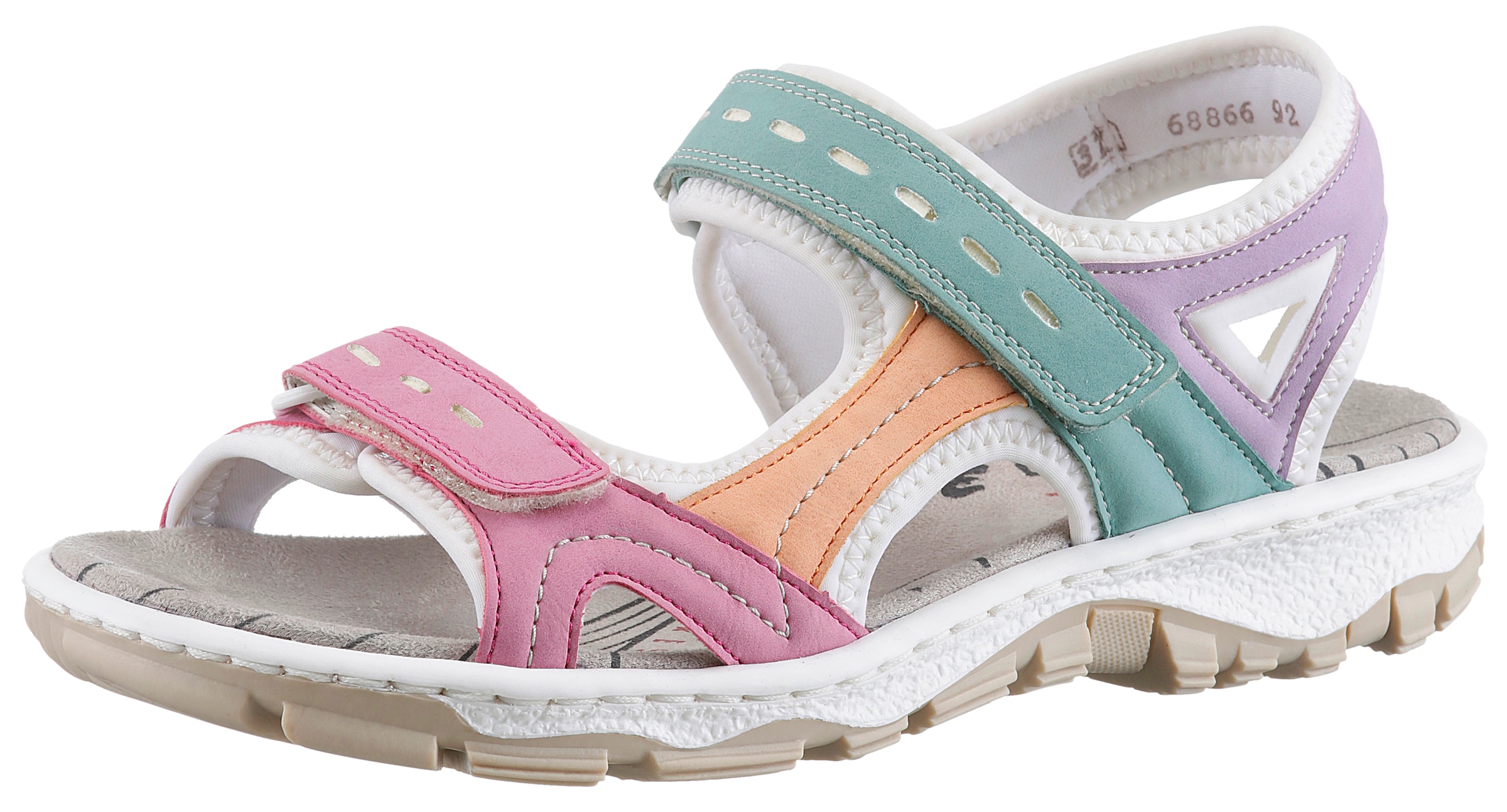 Image of Rieker Riemchensandale Sommerschuh, Sandalette, Outdoorsandale mit Klett