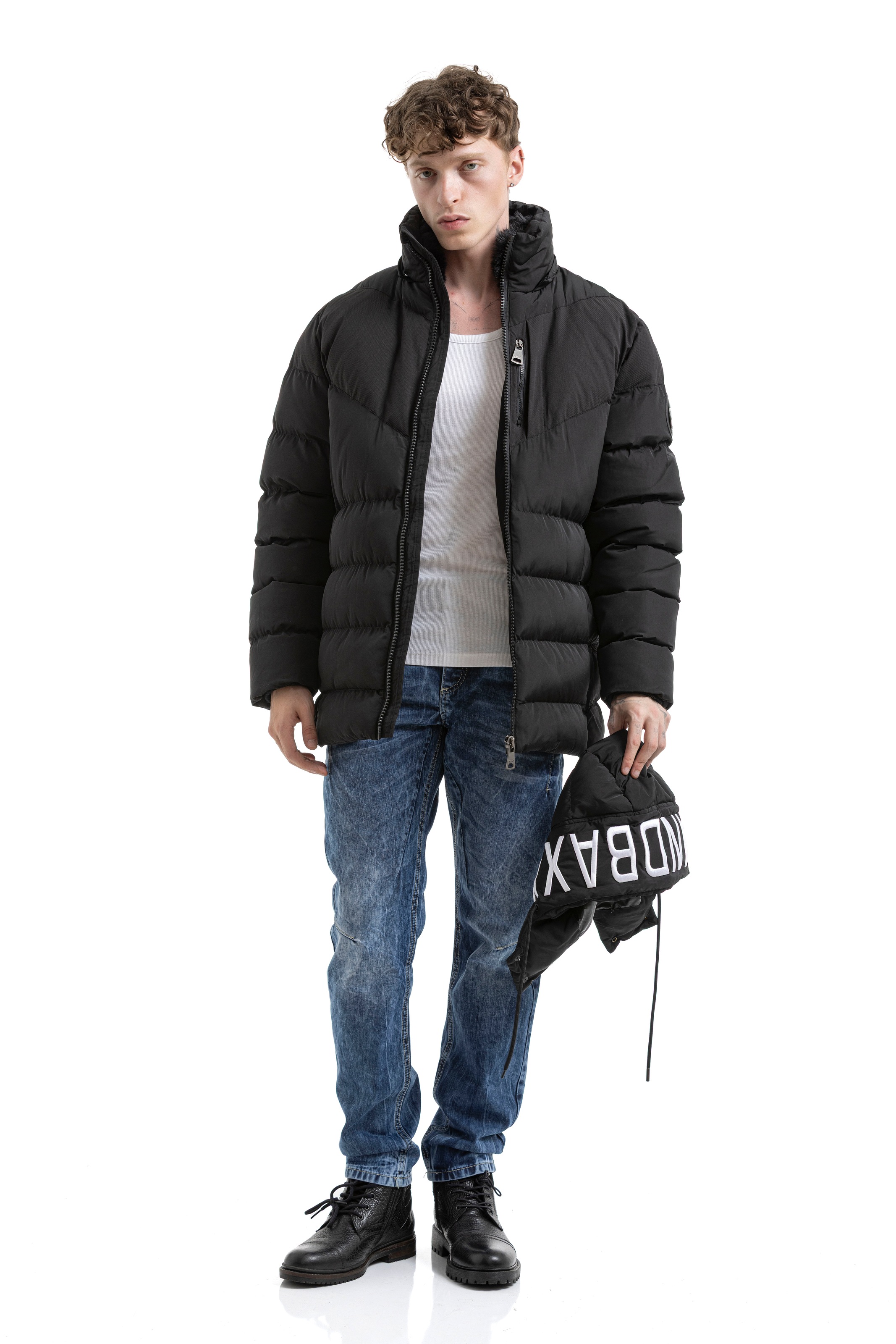 Cipo & Baxx Veste matelassée mit Kapuze