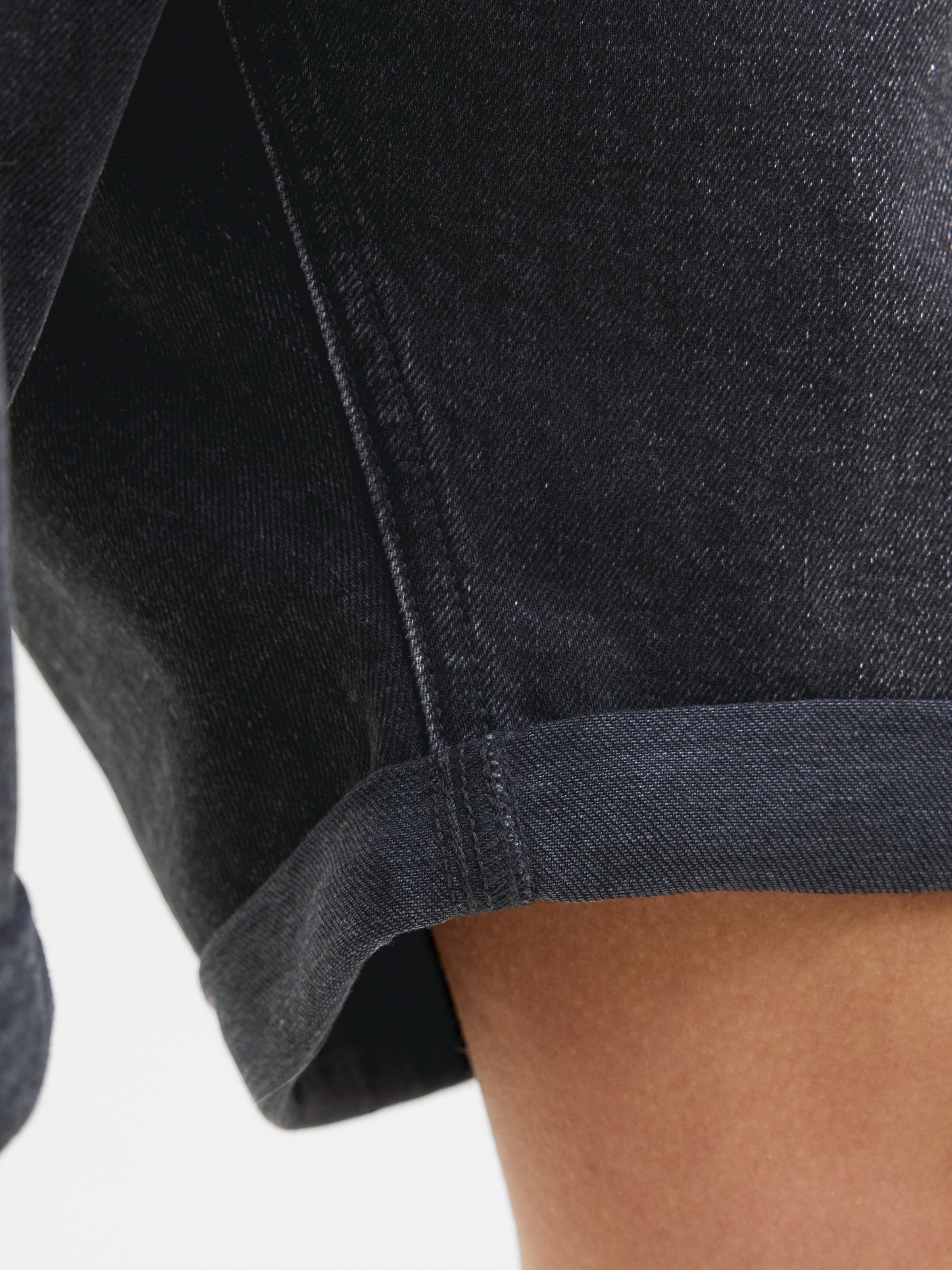Jack & Jones Shorts »JJIORIGINAL mit stylischem Aufschlag und Knopf«, unifarben, regular fit, Web, Five-Pocket-Stil, elastisch
