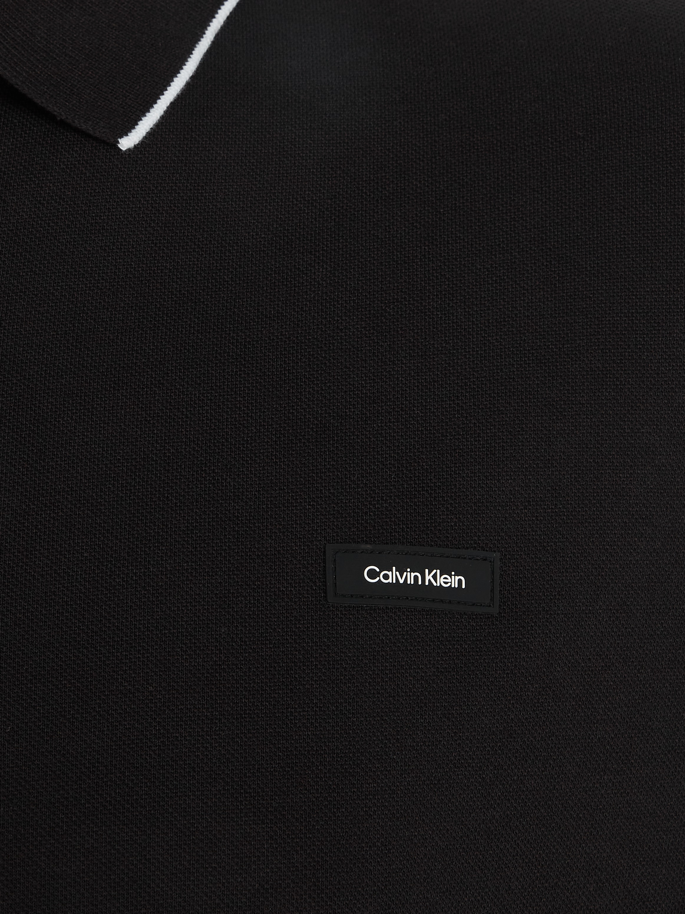 Calvin Klein Big&Tall Poloshirt »BT_STRETCH PIQUE TIPPING LS POLO«, mit Markenlabel