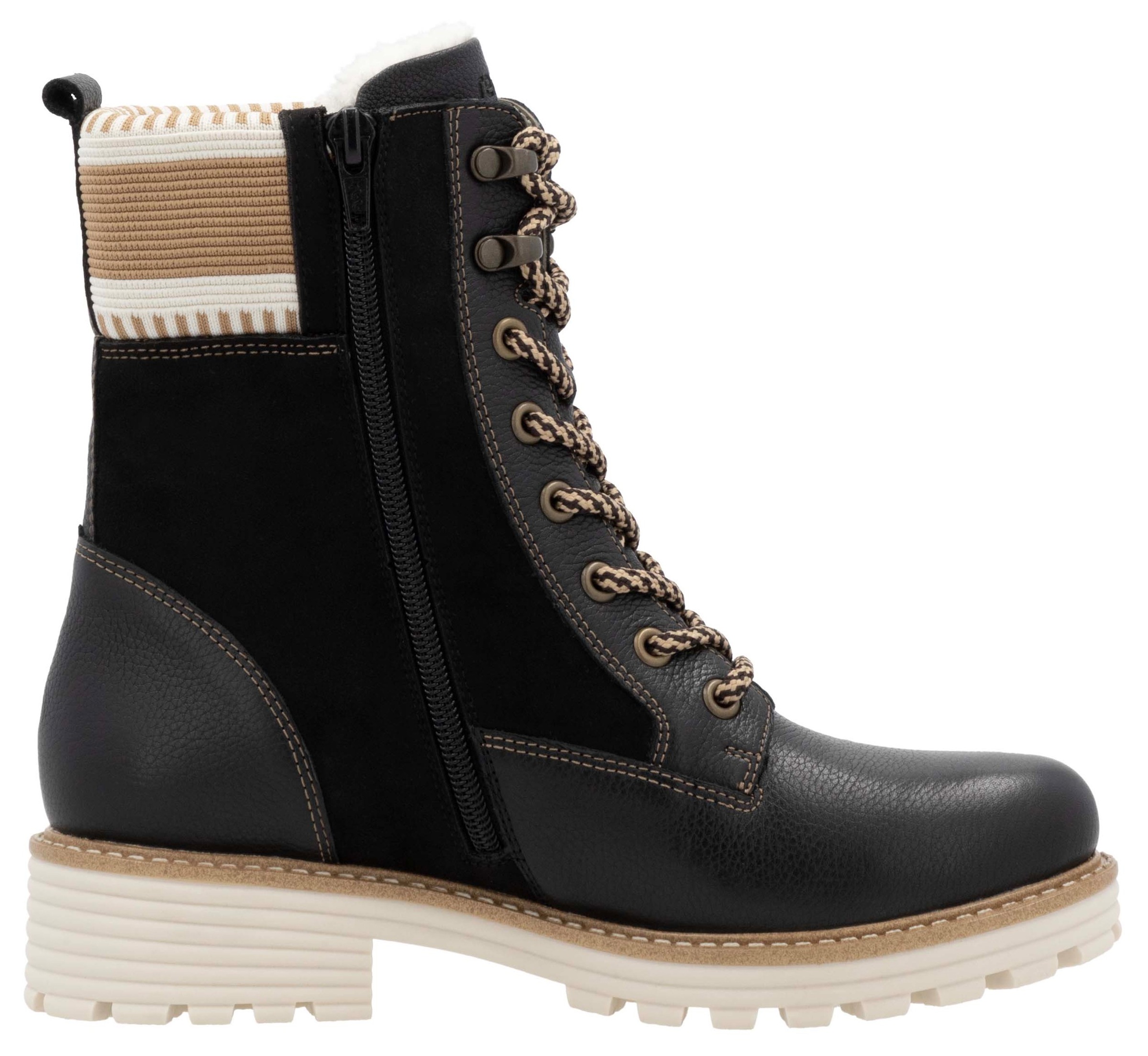 Remonte Winterboots »Elisabeth Hurley-Collection«, Schnürboots, Schnürstiefelette mit wasserabweisender TEX-Membran