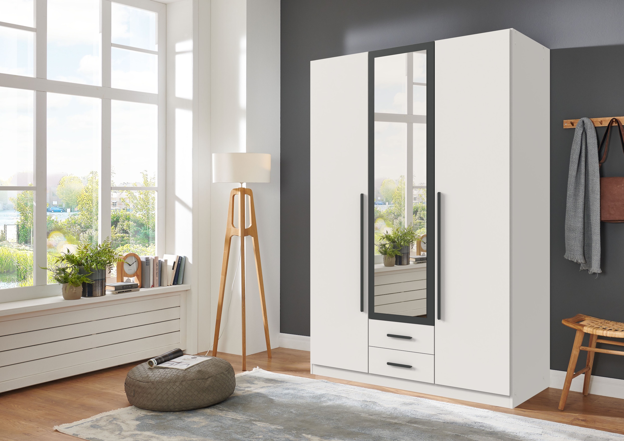 Wimex Armoires à vêtements »Marburg erhältlich in den Breiten 135cm & 180cm« incl. miroir et deux tiroirs