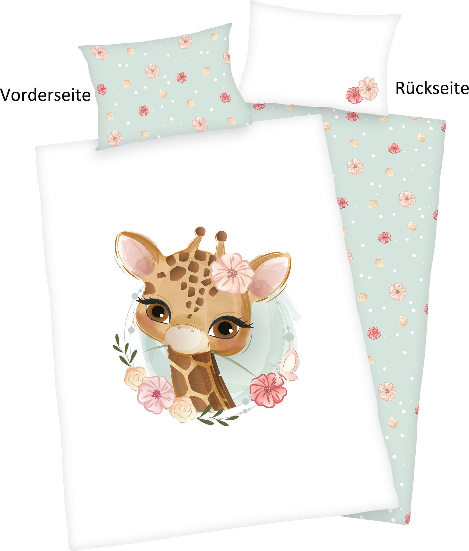 Image of Baby Best Babybettwäsche "Giraffe" 2 Stk. mit liebevollem Motiv